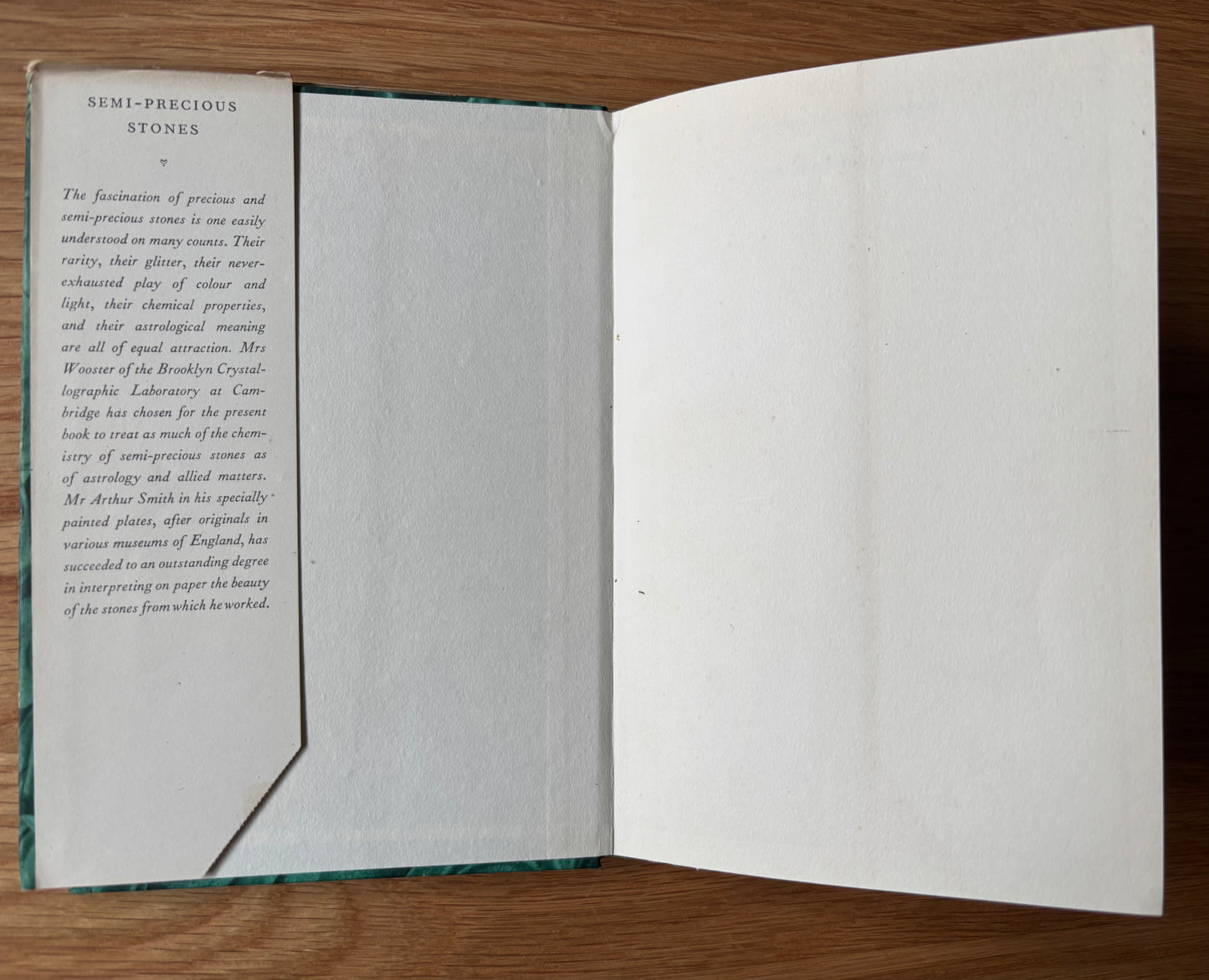 Arthur Smith SEMI PRECIOUS STONES King Penguin Book DJ 1952 ART DESIGN N Wooster