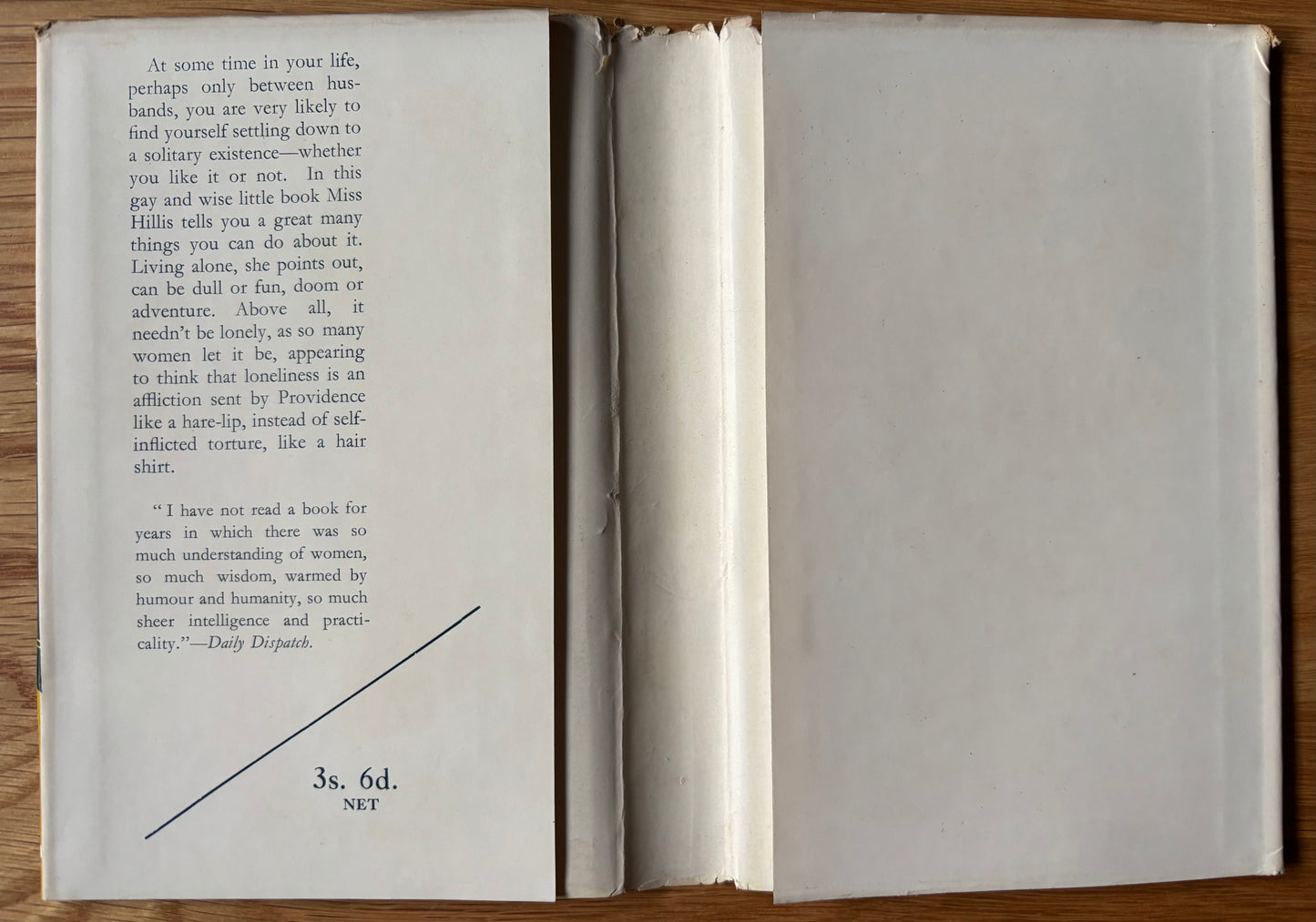 Cipes Pineles LIVE ALONE AND LIKE IT HB DJ 1947 Marjorie Hillis CITADEL PRESS