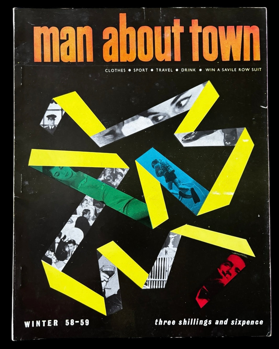 1950’s MAN ABOUT TOWN Magazine Winter 1958 Men’s Style Tailoring VINTAGE
