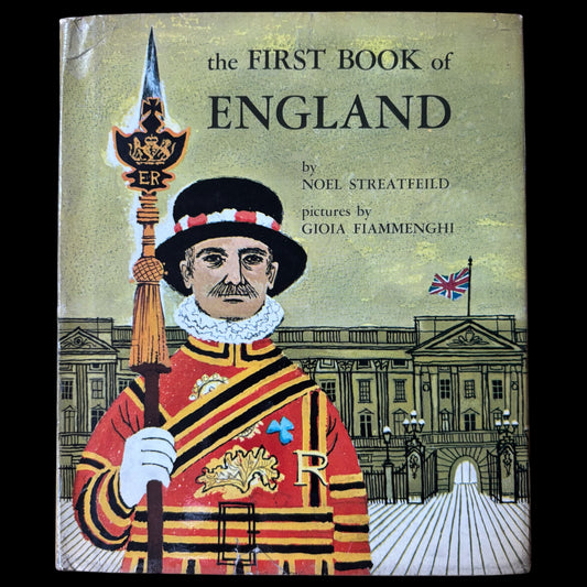 Noel Streatfield Signed THE FIRST BOOK OF ENGLAND 1958 1st USA Ed DJ