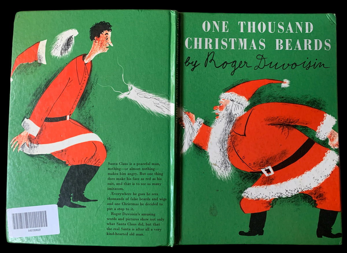 Roger Duvoisin ONE THOUSAND CHRISTMAS BEARDS 1978 2nd Imp SANTA CLAUS STORY