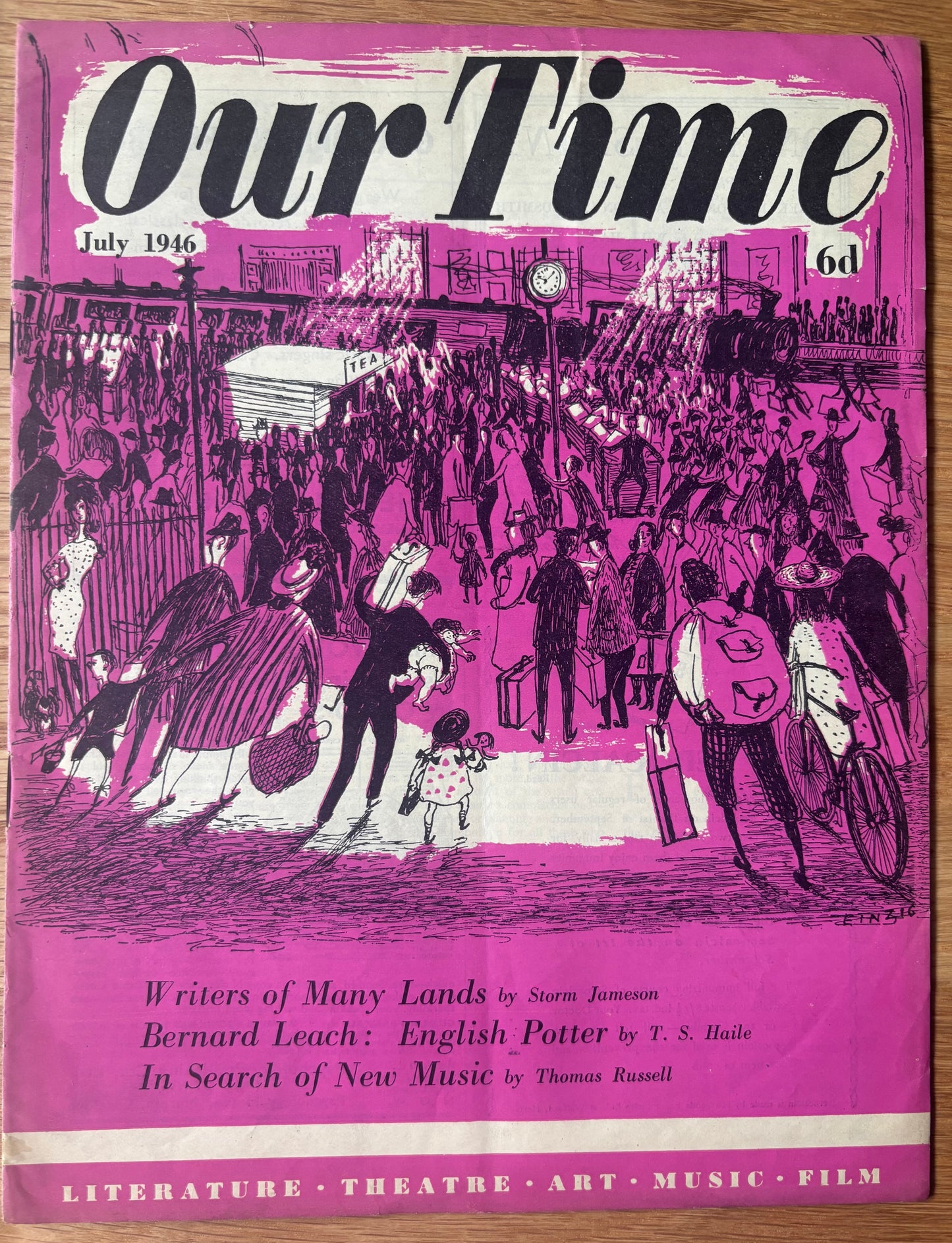 Susan Einzig OUR TIME Magazine July 1946 BERNARD LEACH Pottery