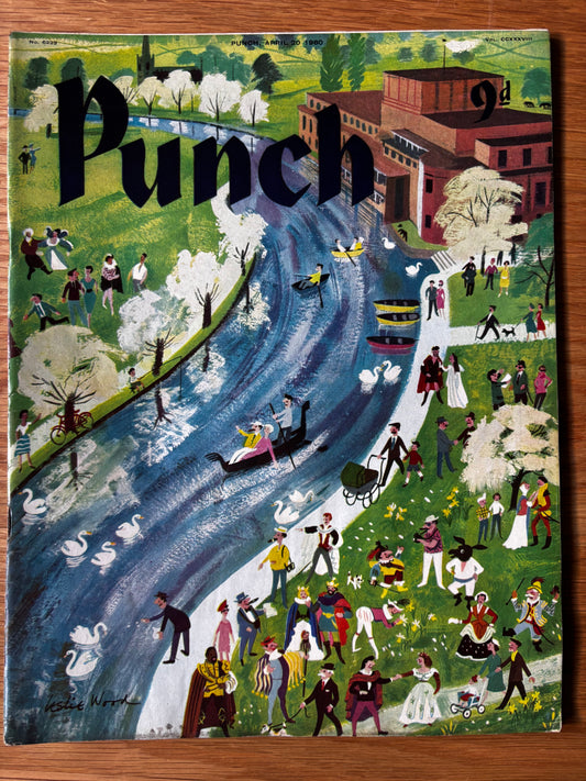 Leslie Wood PUNCH MAGAZINE April 20 1960 SHAKESPEARE RSC STRATFORD