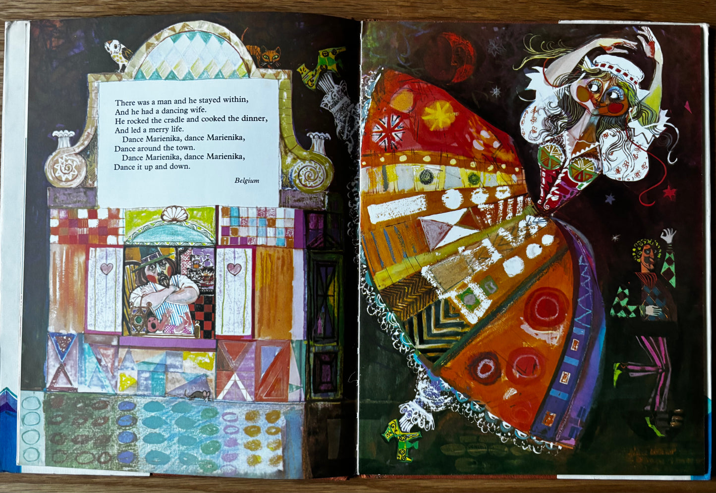 Trevor Stubley MOTHER GOOSE ABROAD 1st DJ HB 1974 Nicholas Tucker Signed Nursery Rhymes