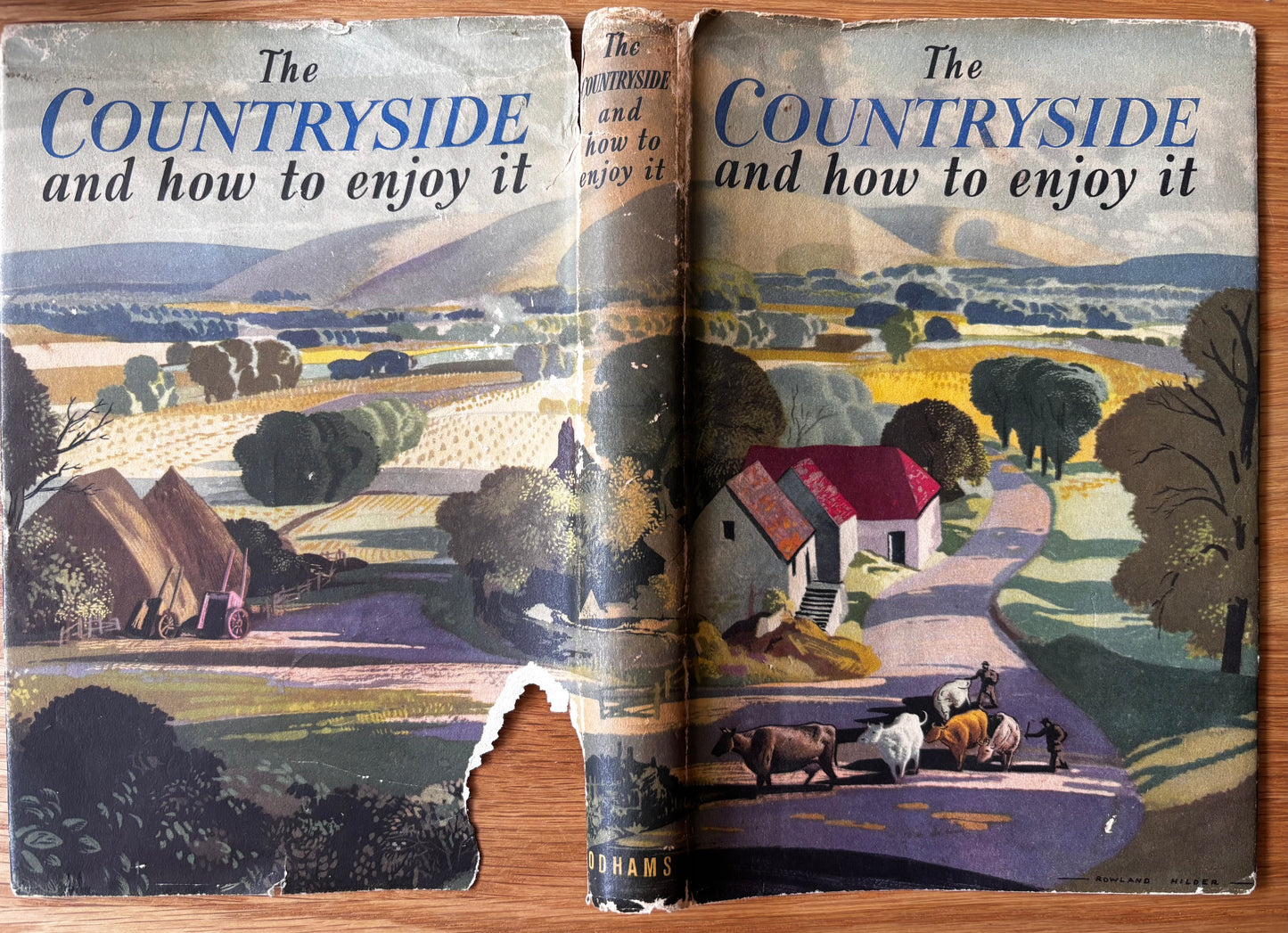 Rowland Hilder THE COUNTRYSIDE AND HOW TO ENJOY IT 1st Ed DJ Oldhams 1948