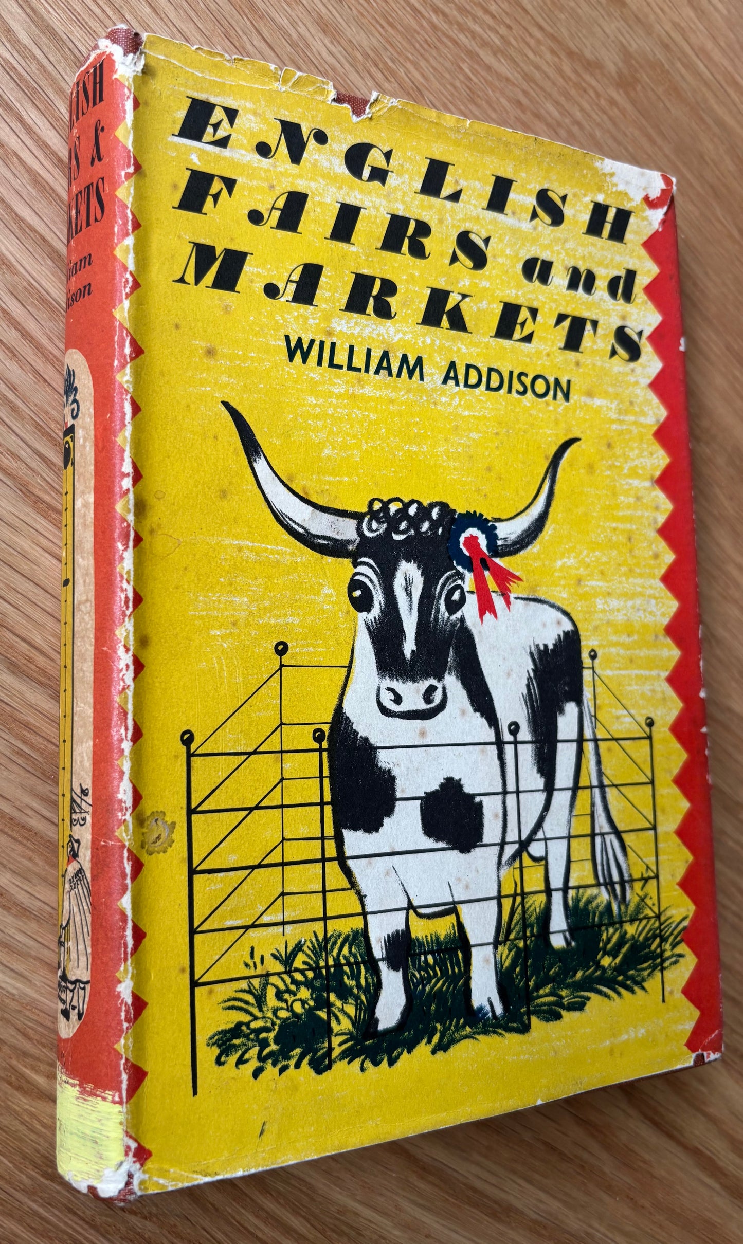 Barbara Jones ENGLISH FAIRS AND MARKETS  1st Ed 1953 DJ  ILLUSTRATED William Addison