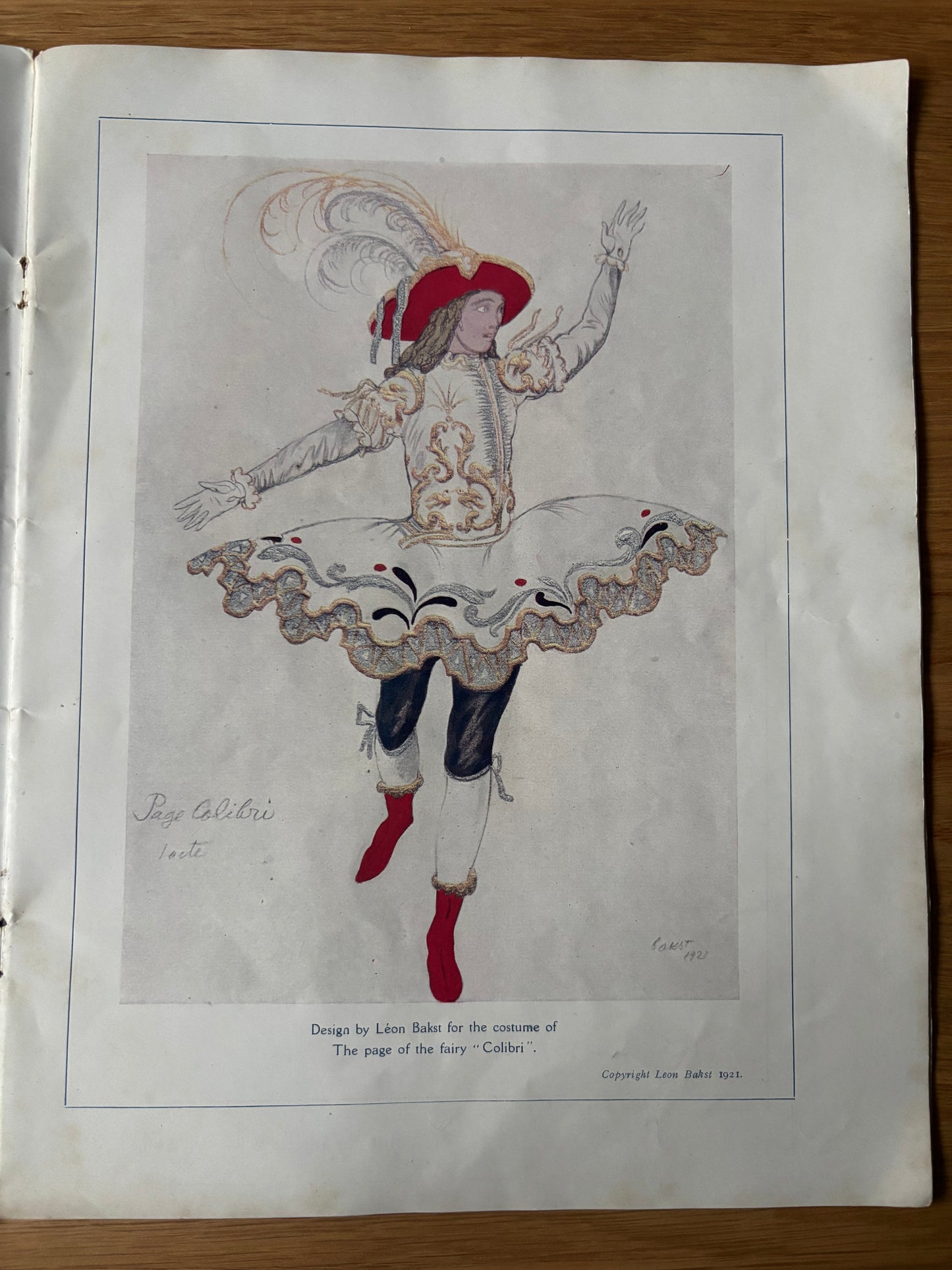1920's LEON BAKST SLEEPING BEAUTY Ballet Programme 1921 ALHAMBRA THEATRE BEAUTY London