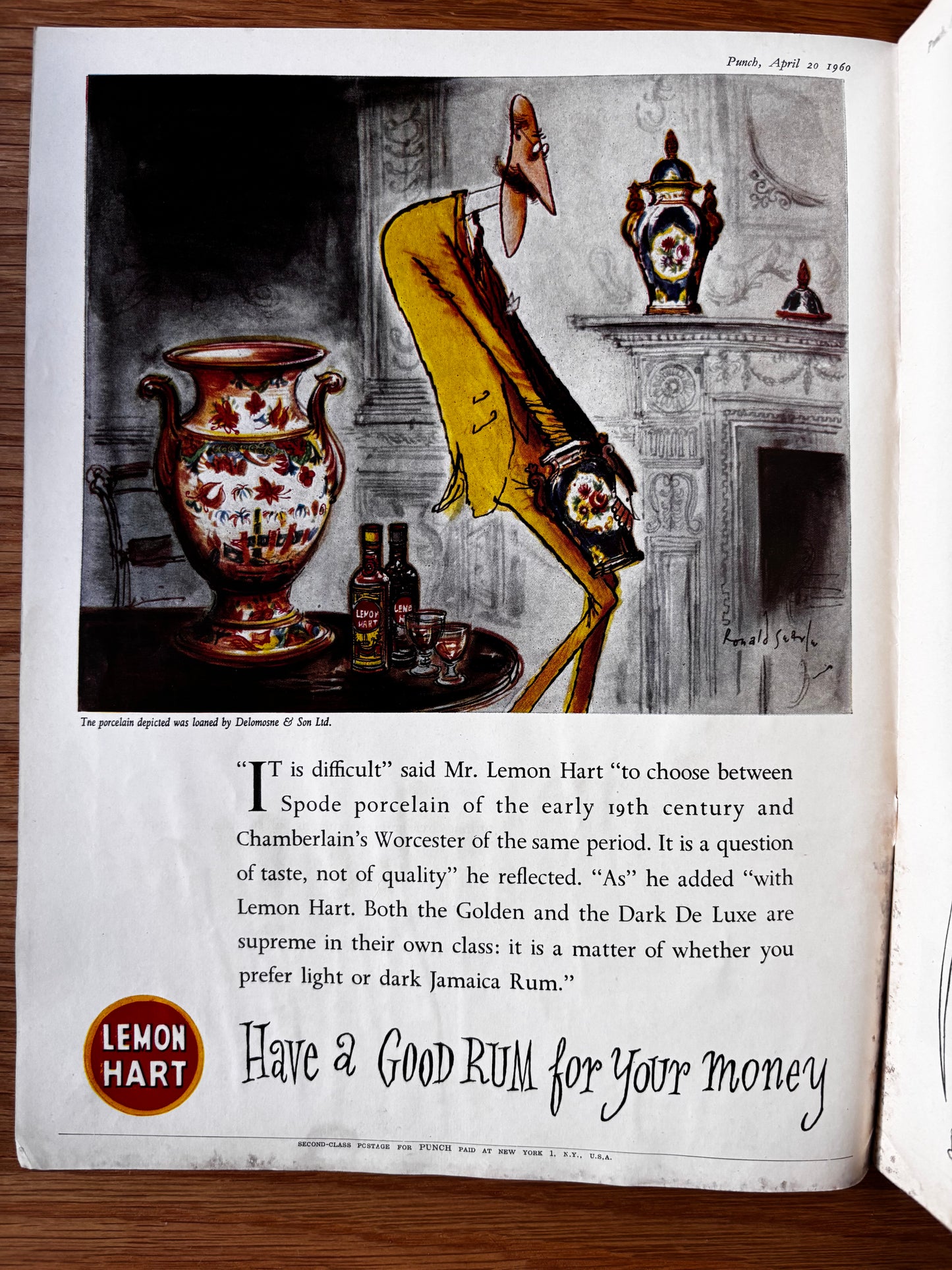 Leslie Wood PUNCH MAGAZINE April 20 1960 SHAKESPEARE RSC STRATFORD