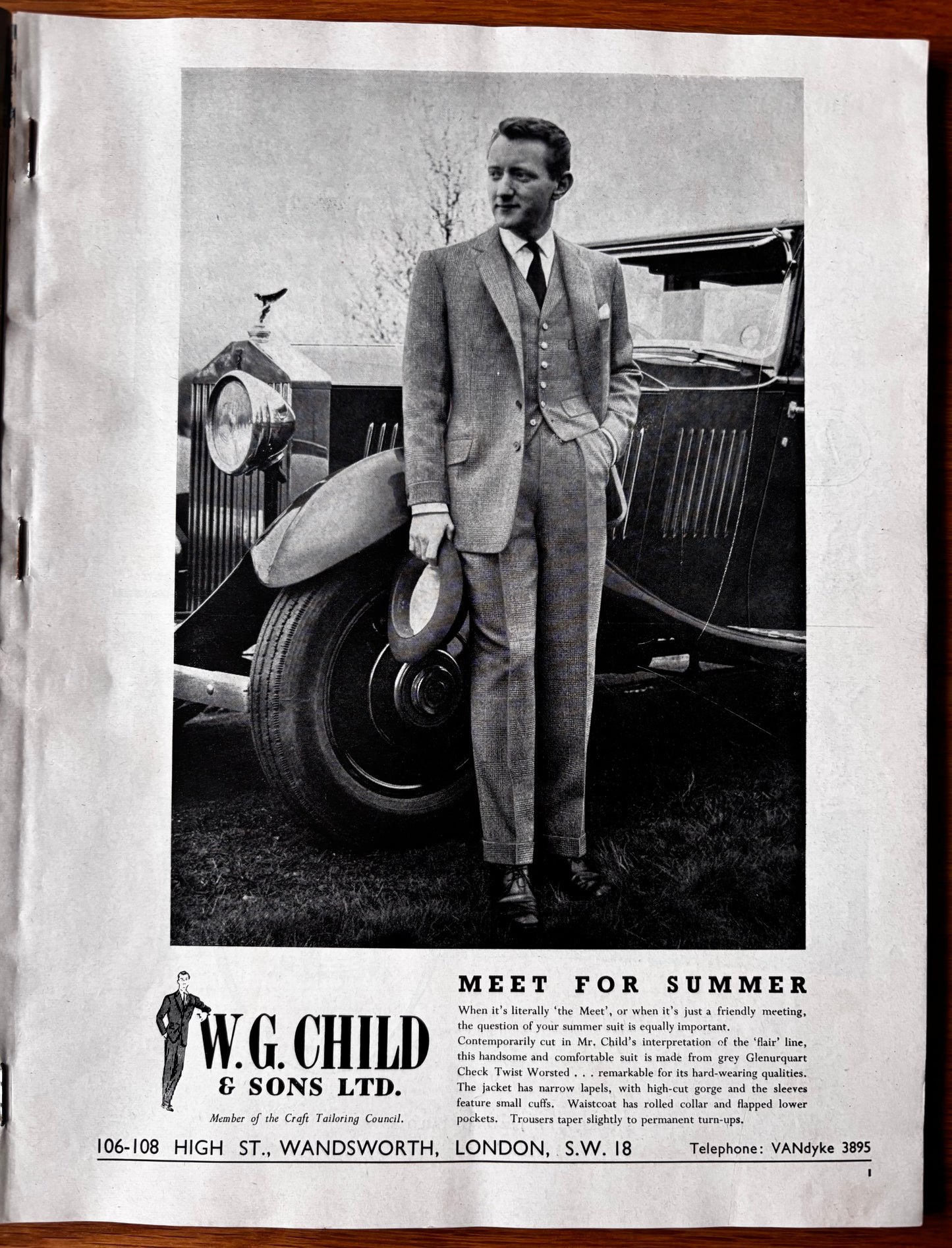 1950’s MAN ABOUT TOWN Magazine Summer 1959 Men’s Style Tailoring VINTAGE