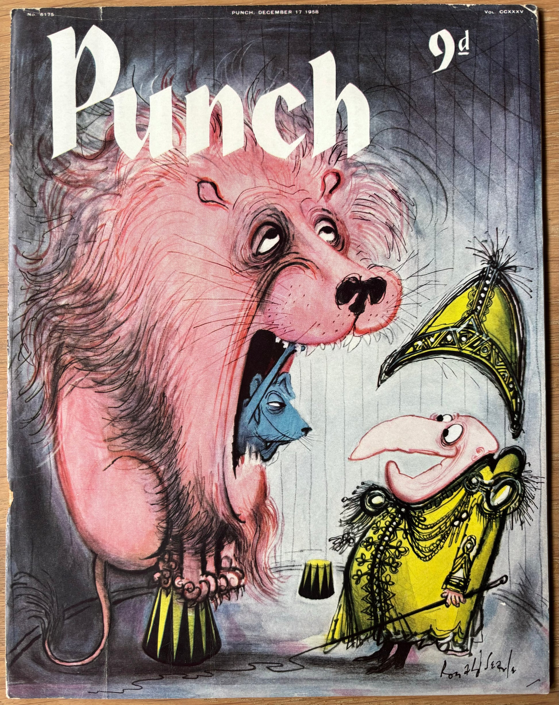 Ronald Searle PUNCH MAGAZINE December 17 1958 - transpontinebooks