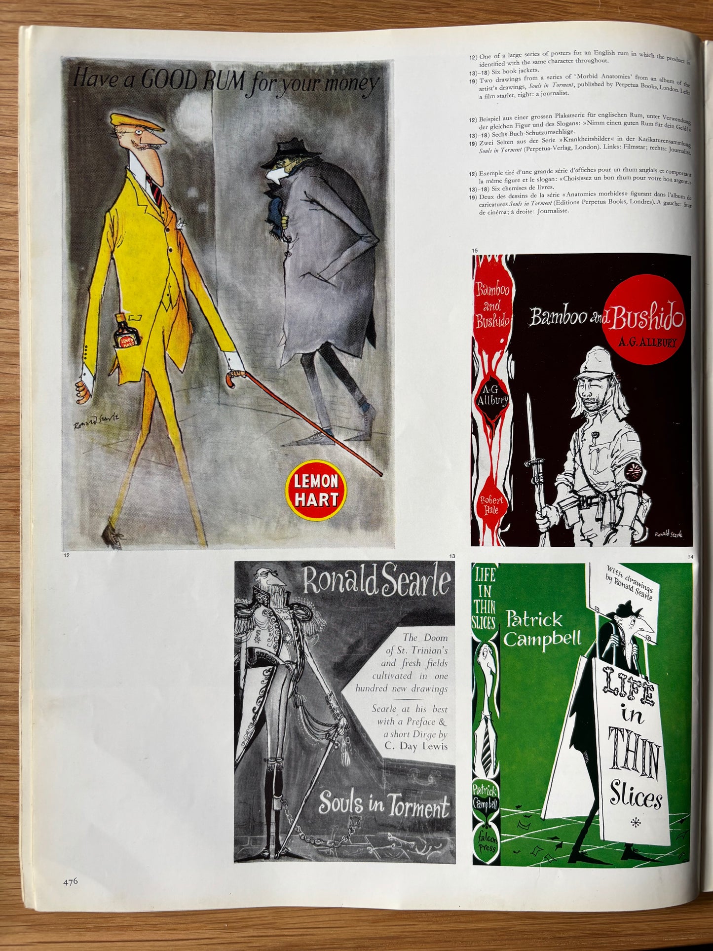 Ronald Searle GRAPHIS No 80 MAGAZINE Hungarian Poster Design 1958 ART