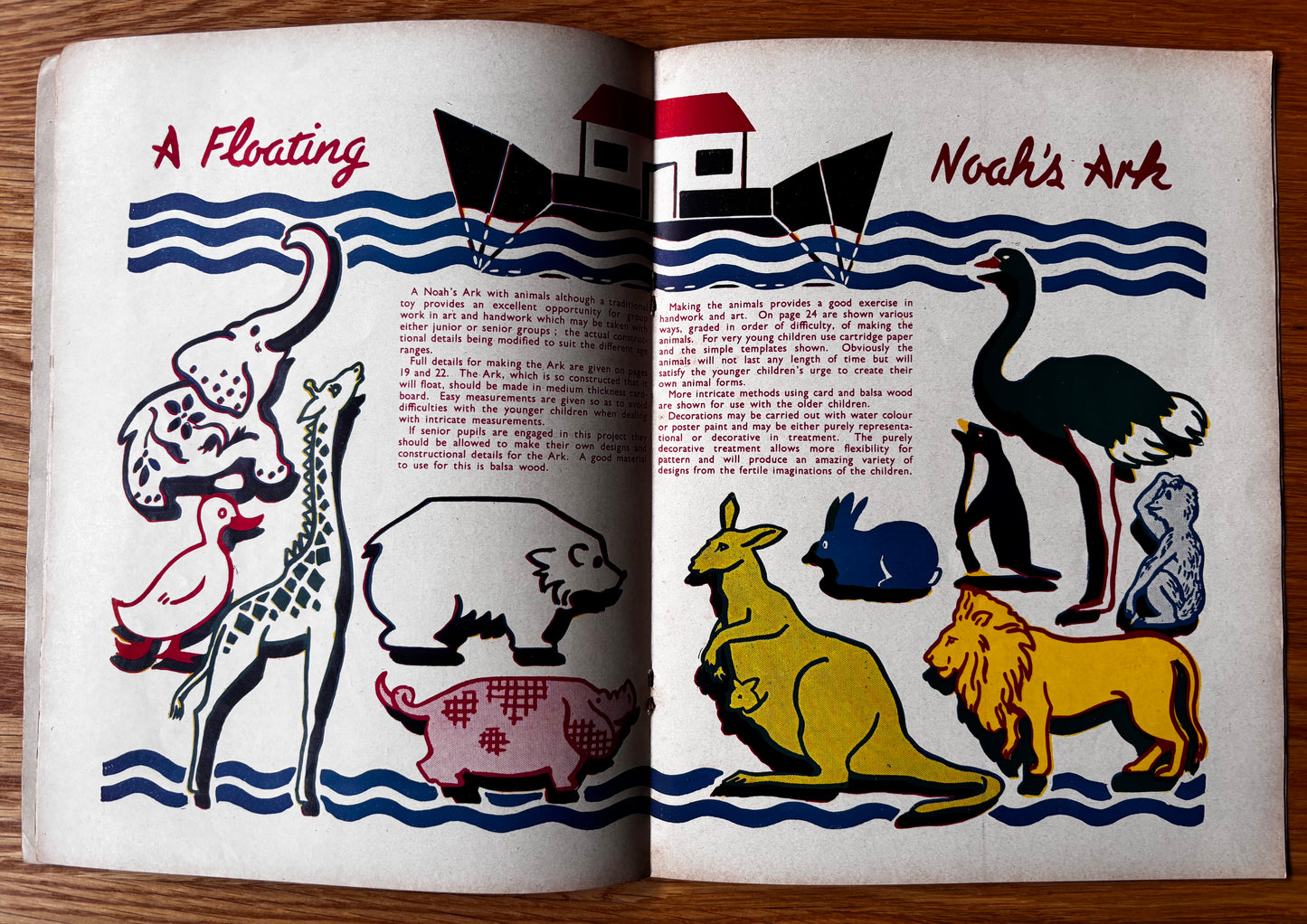 Vintage ART AND CRAFT EDUCATION CHRISTMAS MAGAZINE January 1955 School Crafts CHILD