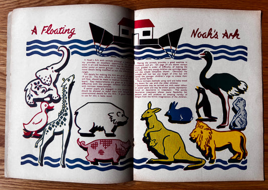 Vintage ART AND CRAFT EDUCATION CHRISTMAS MAGAZINE January 1955 School Crafts CHILD