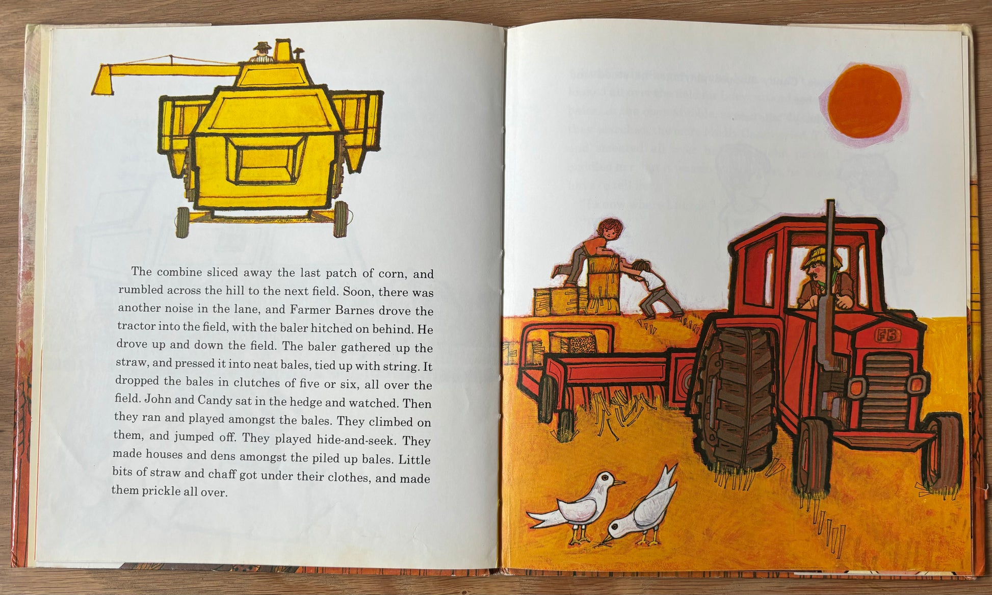 Joan Hickson FARMER BARNES AND THE HARVEST DOLL 1977 DJ 1st Ed John Cunliffe Andre Deutsch - transpontinebooks