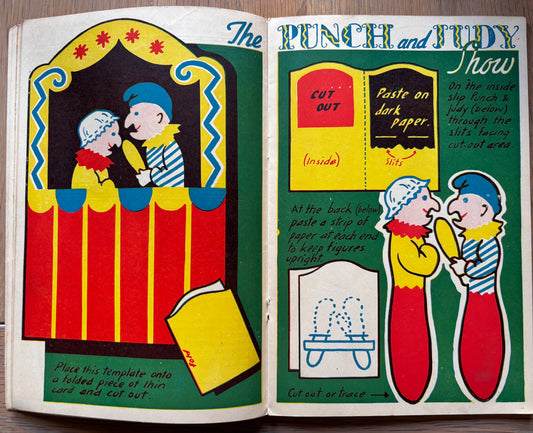 1951 ART AND CRAFT MAGAZINE Punch & Judy CHILD EDUCATION September