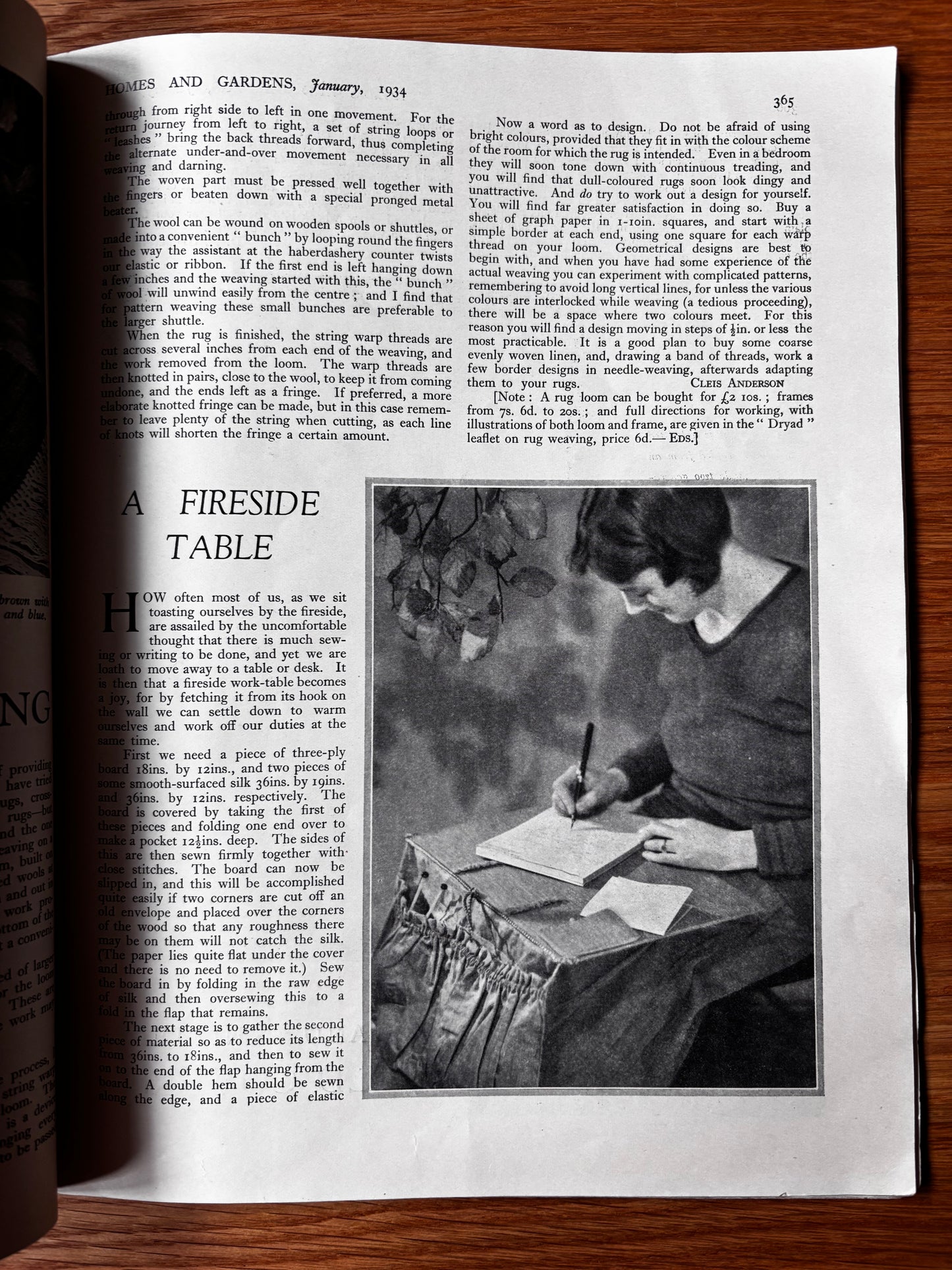 1930’s HOMES AND GARDENS Magazine January 1934 Illustrated ADVERTS