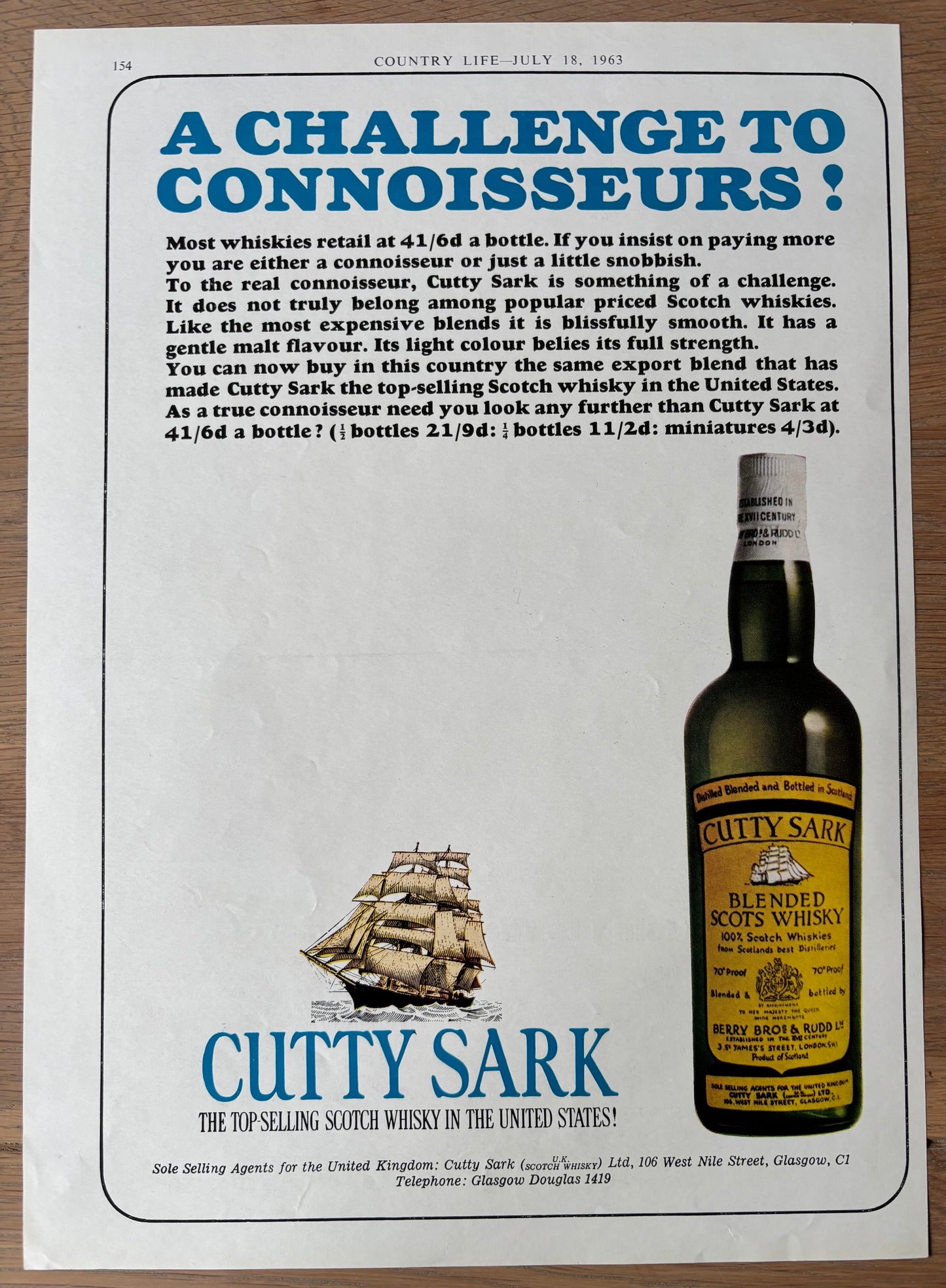 Loudon Sainthill MACBETH THEATRE SHAKESPEARE 1963 BP ADVERT Going To The Country
