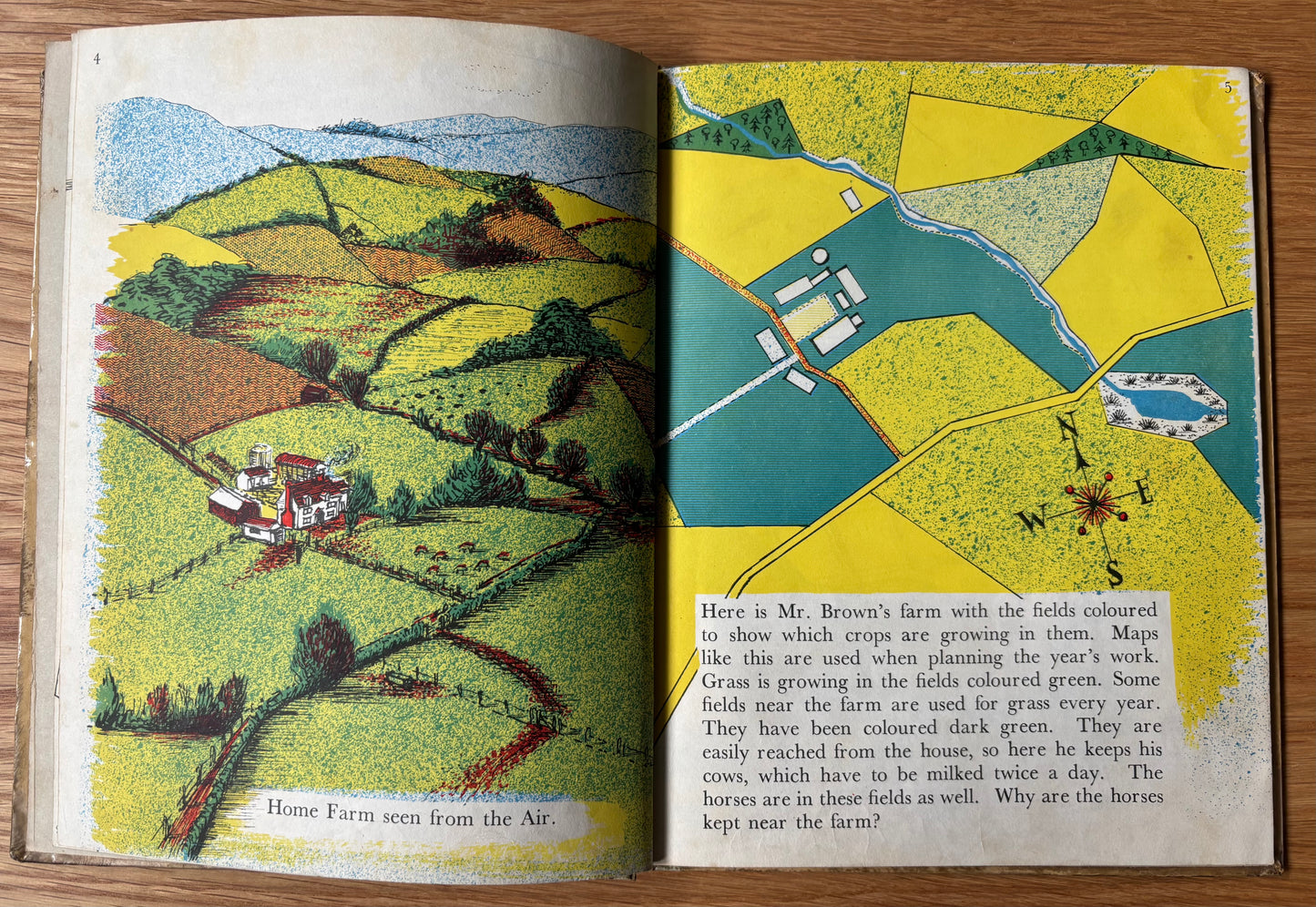 Barbara Lambourne HOME FARM AT WORK Chatto & Windus FARMING ART 1957 Schools Book