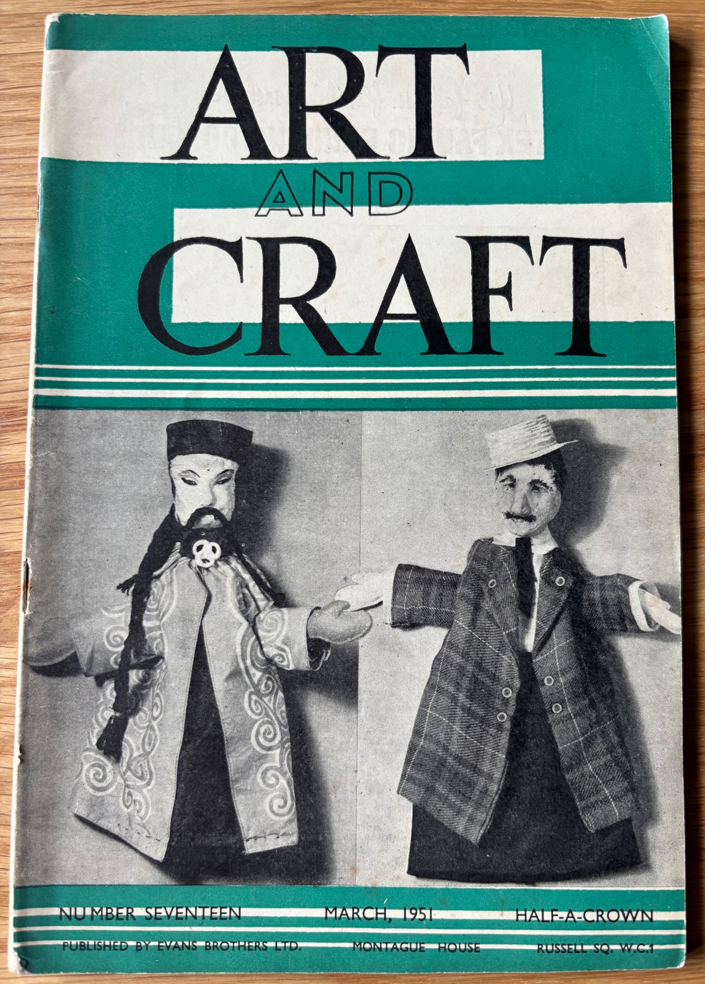 1951 ART AND CRAFT MAGAZINE Puppets CHILD EDUCATION March