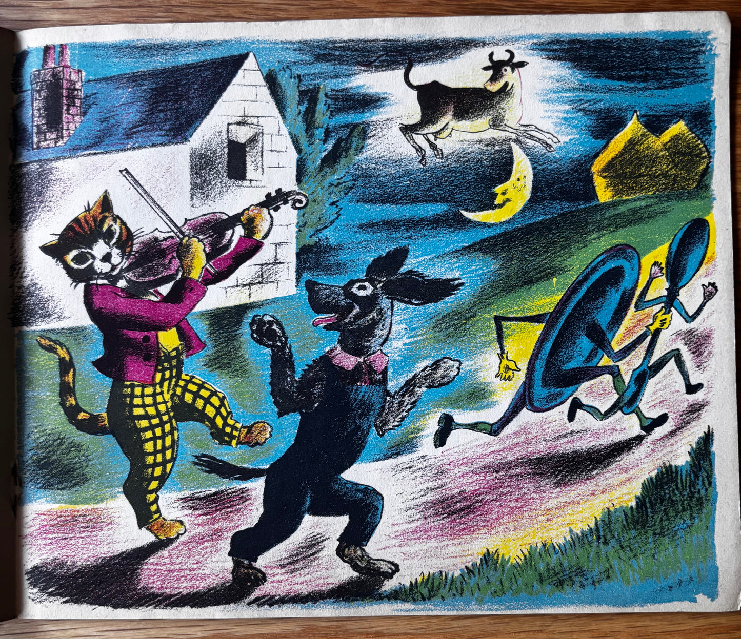 Clarke Hutton 15 NURSERY RHYMES 1941 Harlequin Picture Book ILLUSTRATED