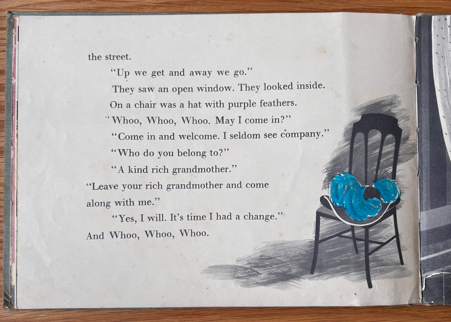 Leslie Wood WHOO WHOO THE WIND BLEW 1946 1st Diana Ross Illustrated Art