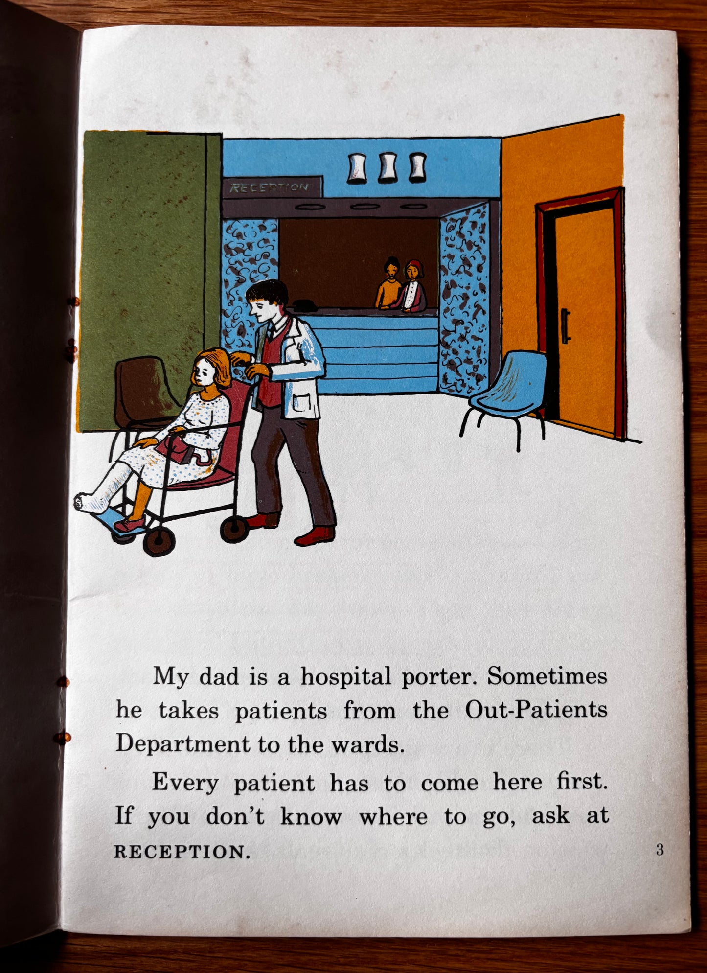 Bernadette Watts HOSPITAL Matter Of Fact METHUEN Norman Geddes Reading Book