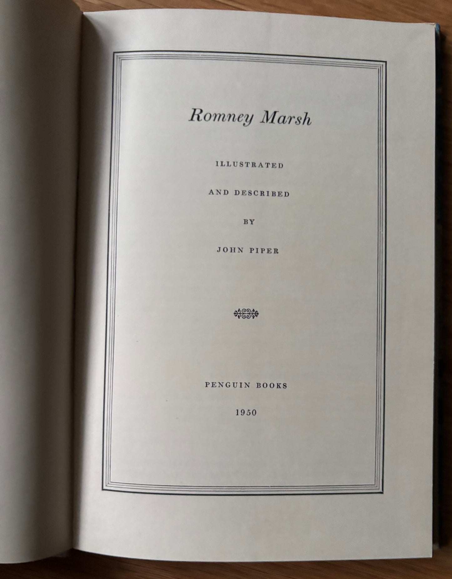 John Piper ROMNEY MARSH King Penguin Book DJ 1950 KENT COUNTRYSIDE ART