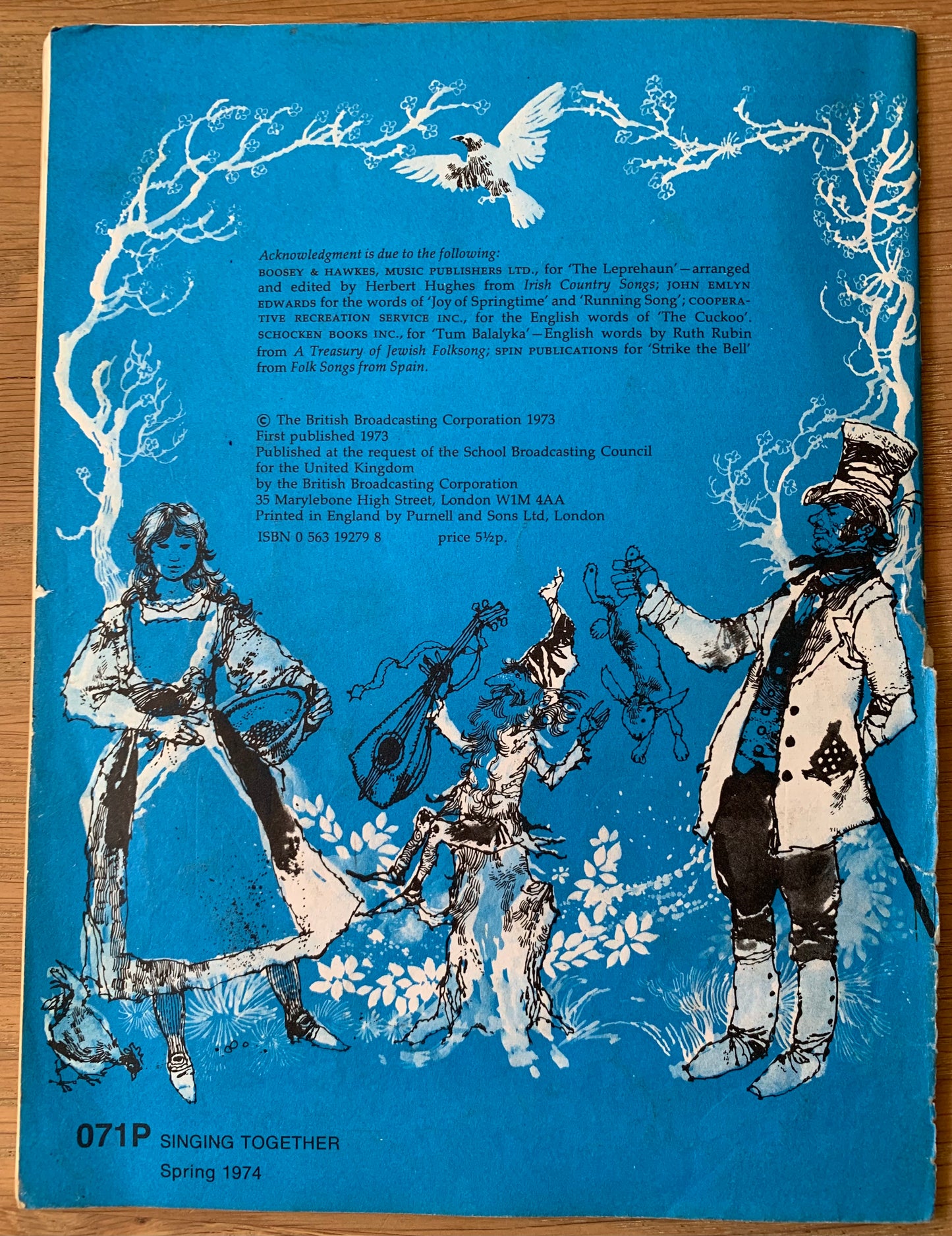 Victor Ambrus BBC Radio For Schools SINGING TOGETHER 1974 Spring DERBY RAM - transpontinebooks