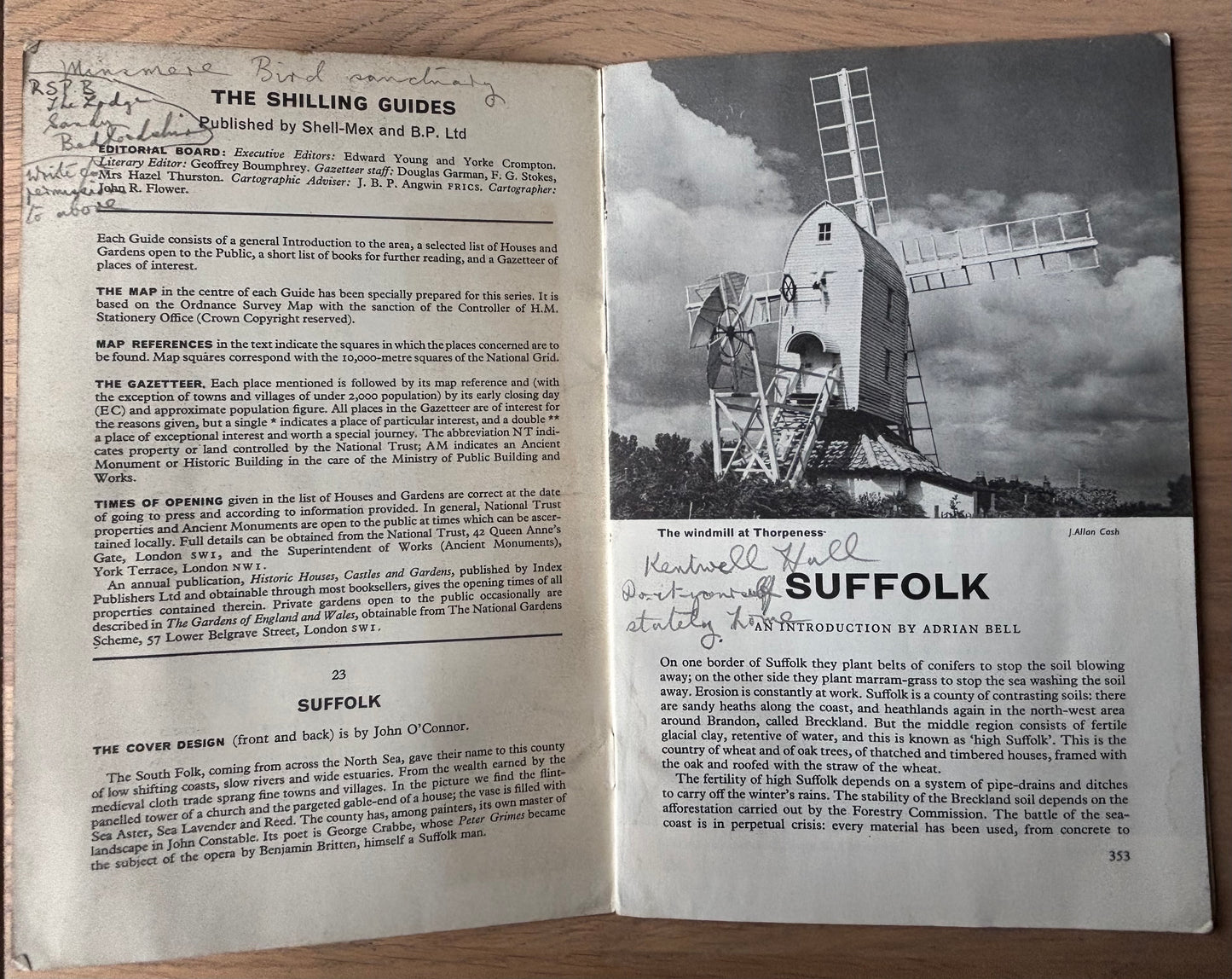 John O'Connor SUFFOLK SHELL SHILLING GUIDE 1964 Illustrated Adrian Bell