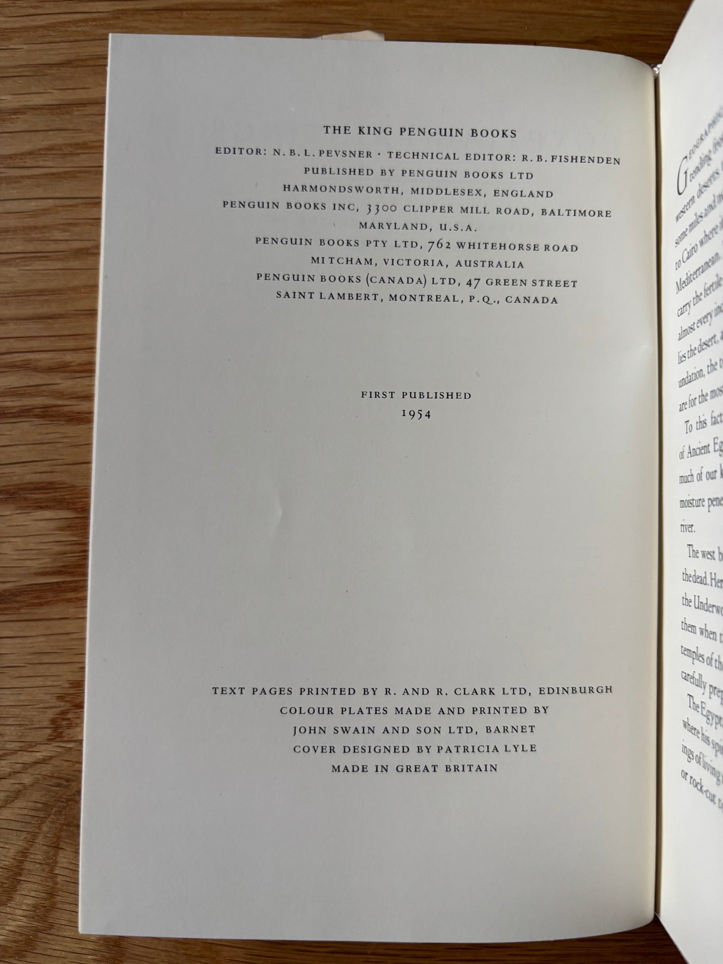 Nina Davies EGYPTIAN PAINTINGS Patricia Lyle King Penguin Book DJ 1954 ART DESIGN K71