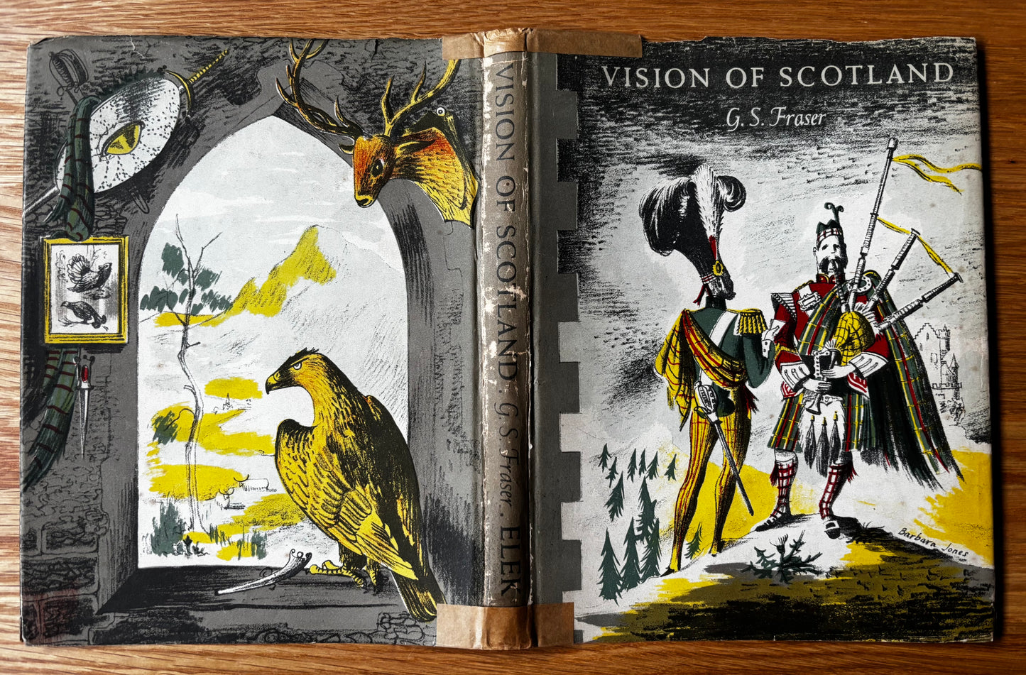 Barbara Jones VISION OF SCOTLAND 1st Ed DJ 1948 G S Fraser ILLUSTRATED Paul Elek