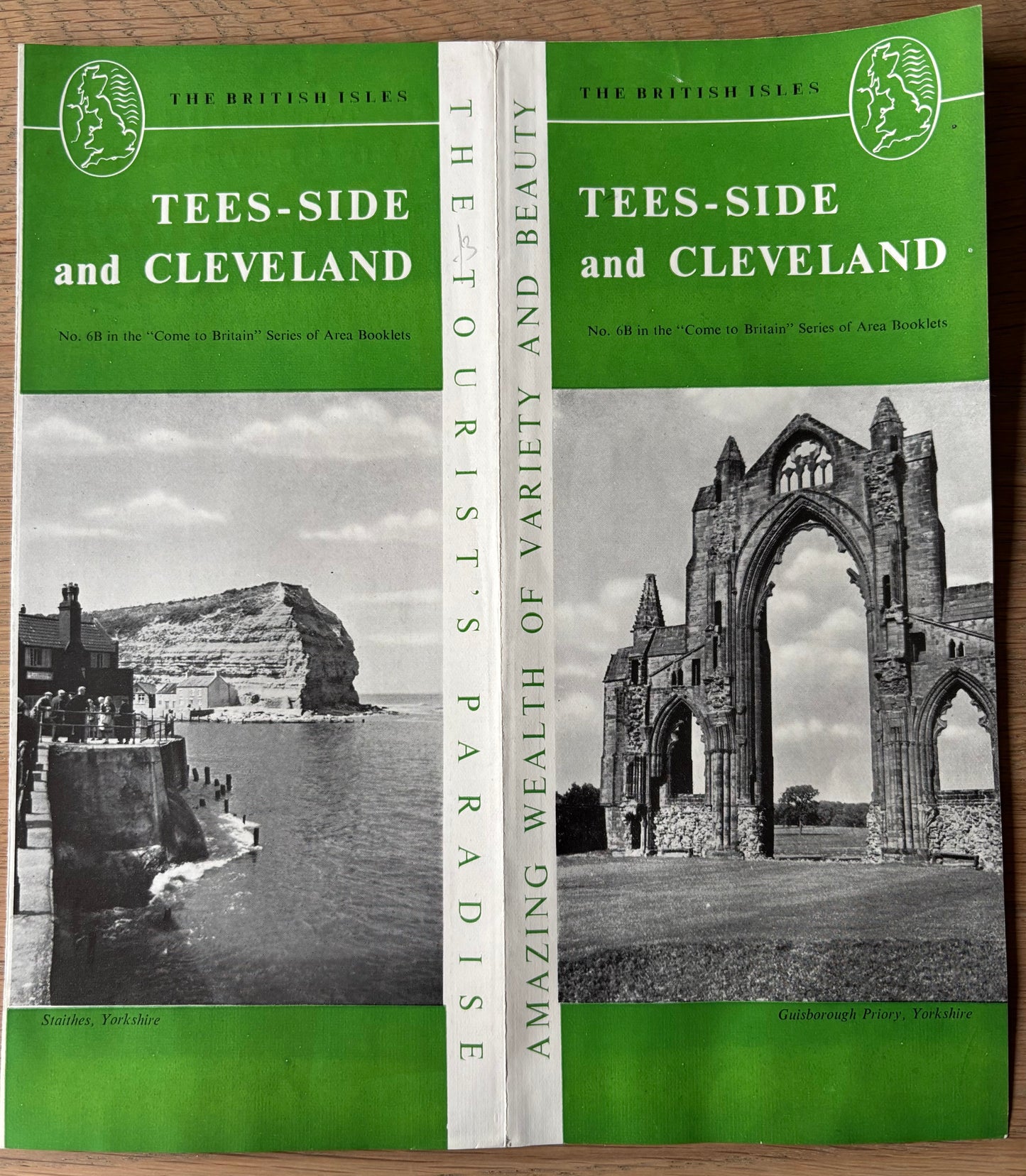 1950's TEESSIDE & CLEVELAND Come To Britain 6B LEAFLET Staithes