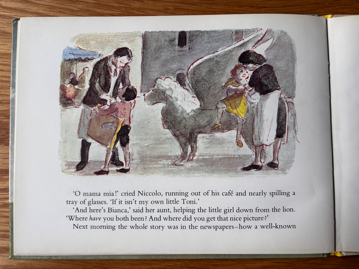 Edward Ardizzone Double Signed THE LION THAT FLEW 1st HB 1974 James Reeves Illustrated