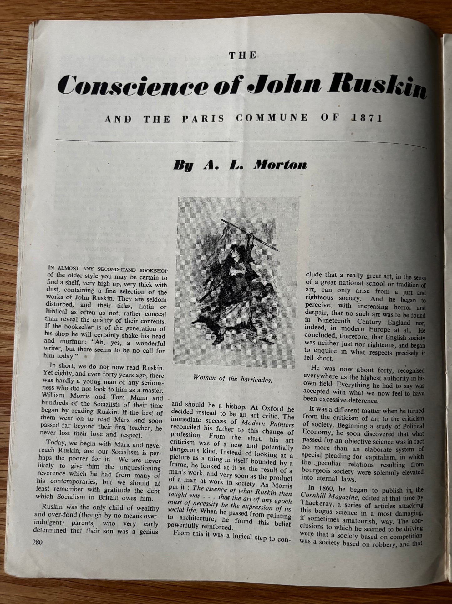 Pat Carpenter OUR TIME Magazine August 1946 Sylvia Townsend Warner Haringey Festival
