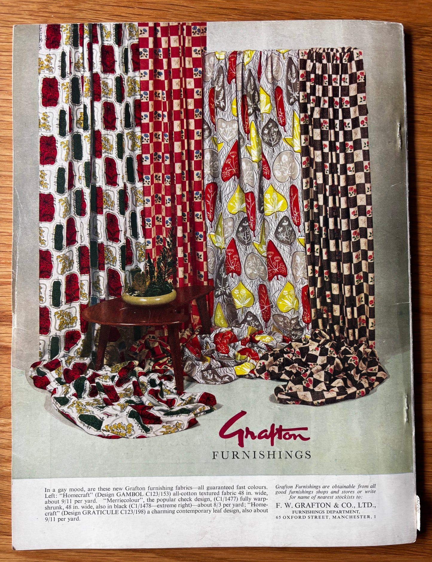 HOUSE AND GARDEN Magazine AUGUST 1956 Elizabeth David COLOUR IN DECORATION