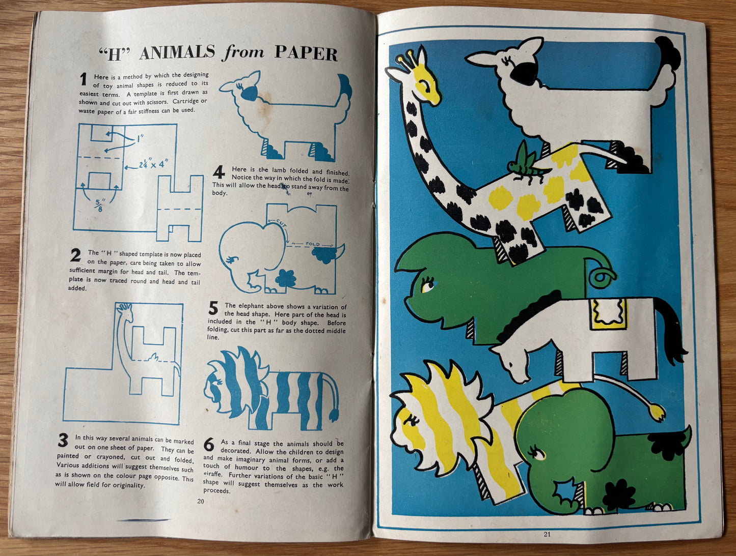 1949 ART AND CRAFT MAGAZINE No 4 CHILD EDUCATION Activities Cut Paper