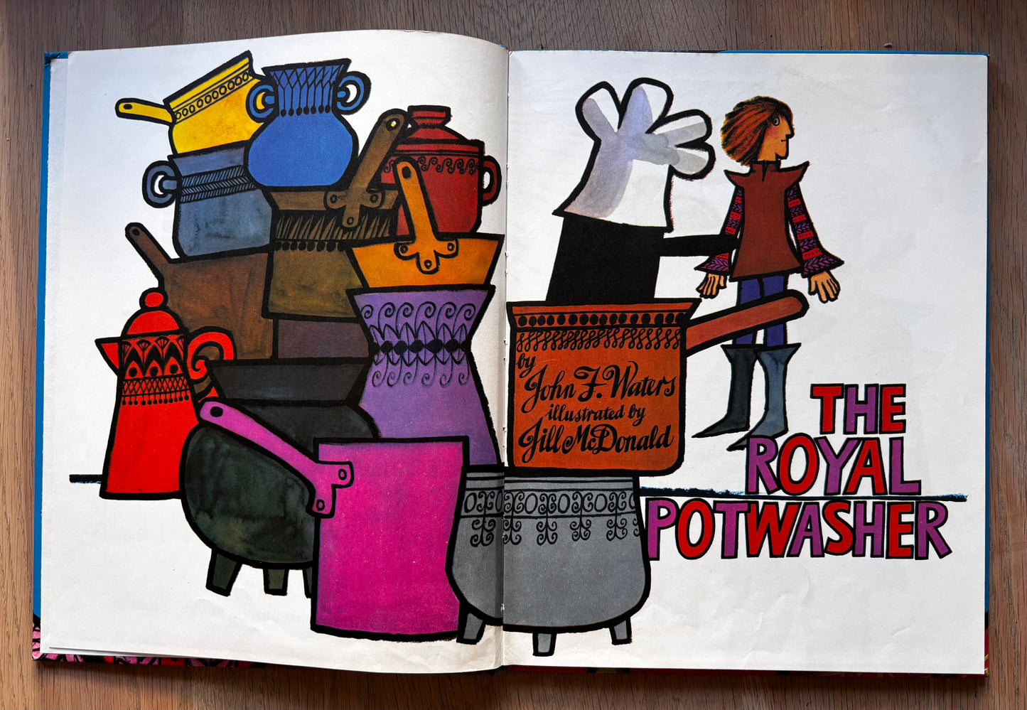 Jill McDonald THE ROYAL POTWASHER John Waters 1st Ed 1972 Methuen Illustrated