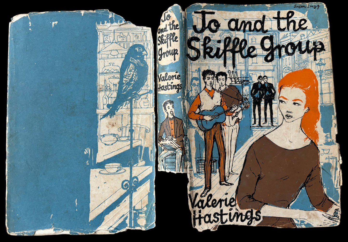 Susan Einzig JO AND THE SKIFFLE GROUP 1958 Valerie Hastings HB 1st DJ Music Band - transpontinebooks