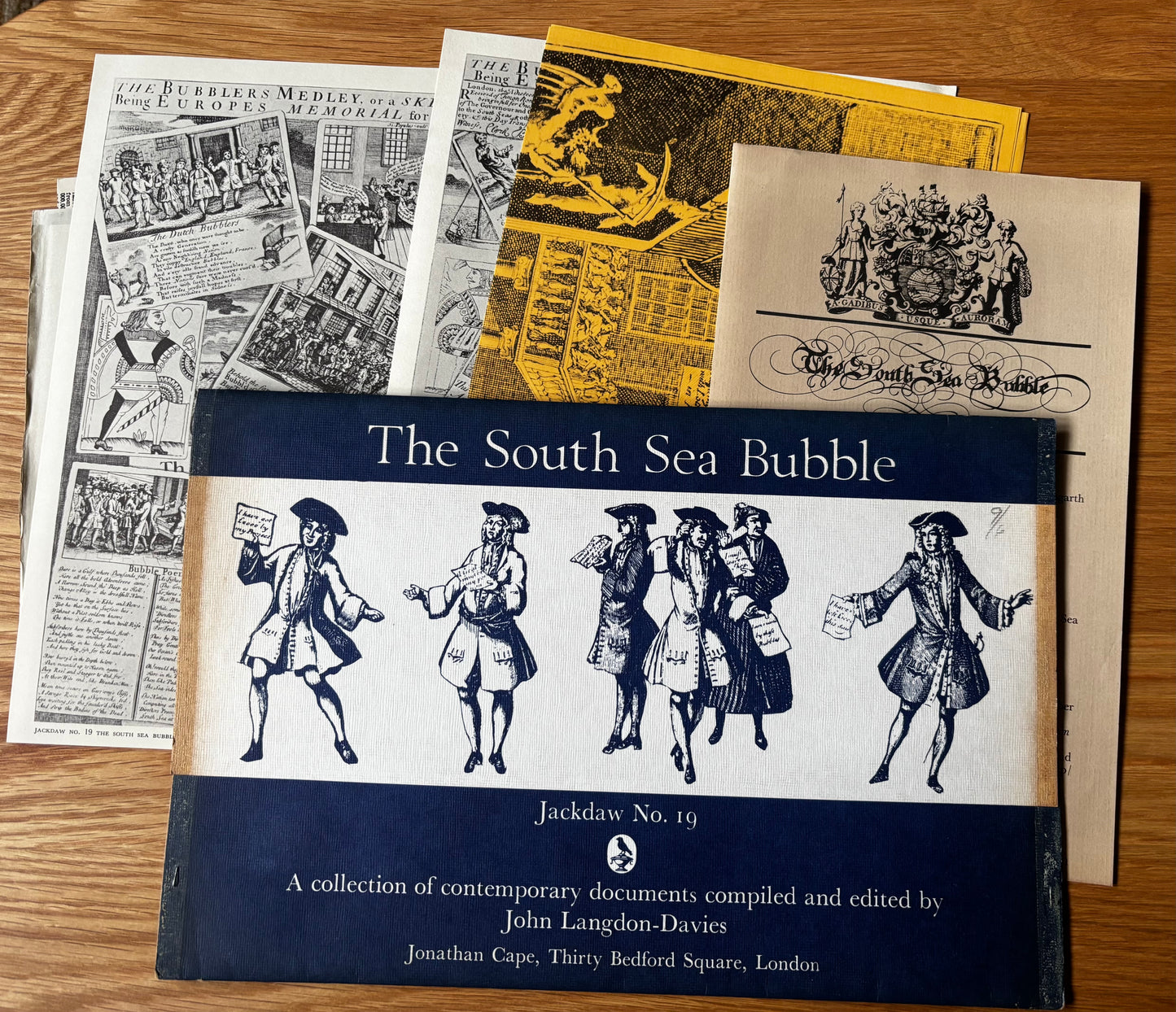 THE SOUTH SEA BUBBLE No 19 Jackdaw Folder 1965 Educational Facsimlie Resource