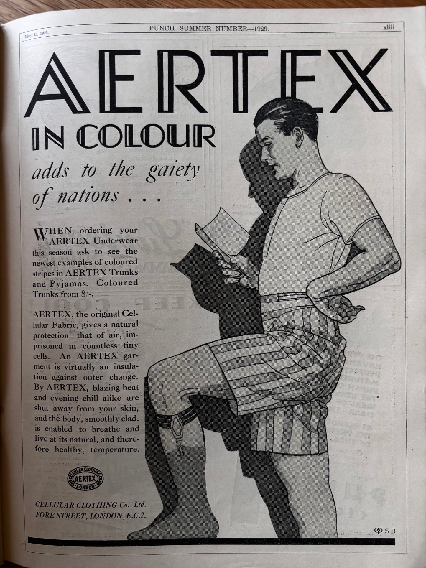 1920’s E H Shepard PUNCH MAGAZINE Summer Number May 1929 Adverts Fougasse