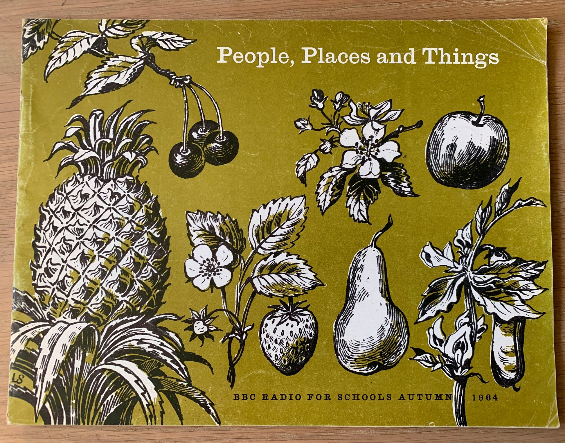 Laurence Scarfe Cover PEOPLE PLACES AND THINGS BBC Radio For Schools 1964 BOOKLET - transpontinebooks