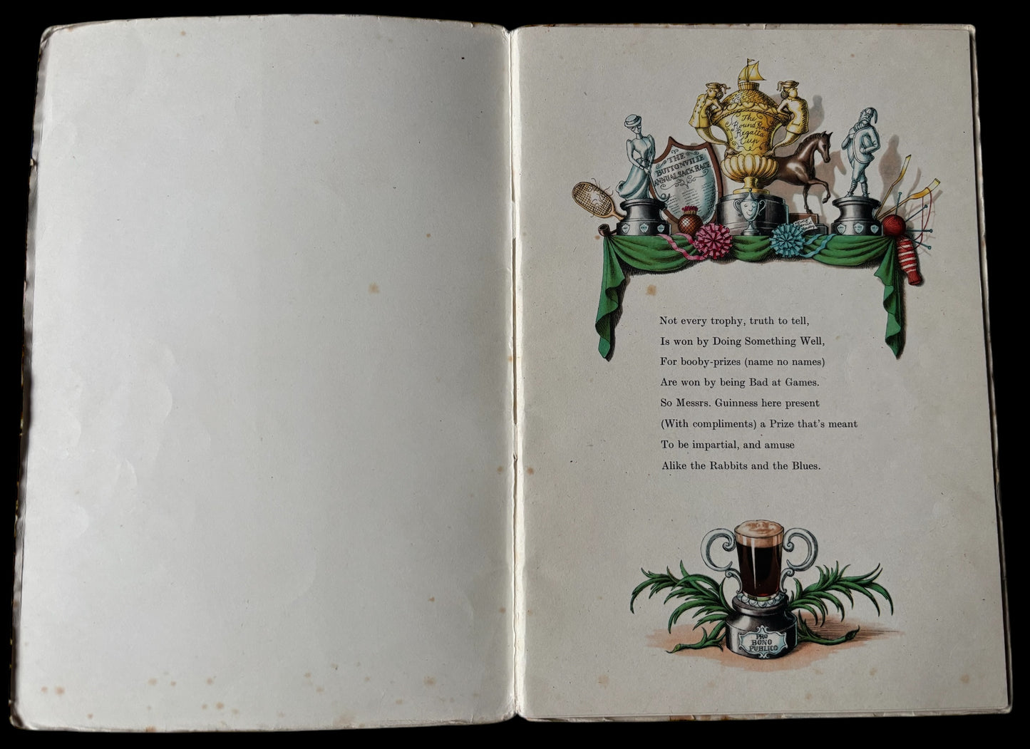 GUINNESS SPORTFOLIO Antony Grove Raines 1950 ILLUSTRATED BOOKLET
