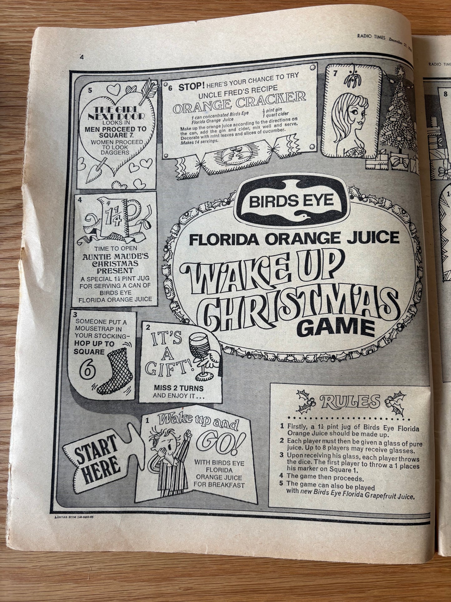 Barry Wilkinson CHRISTMAS RADIO TIMES BBC December 1967 Magazine