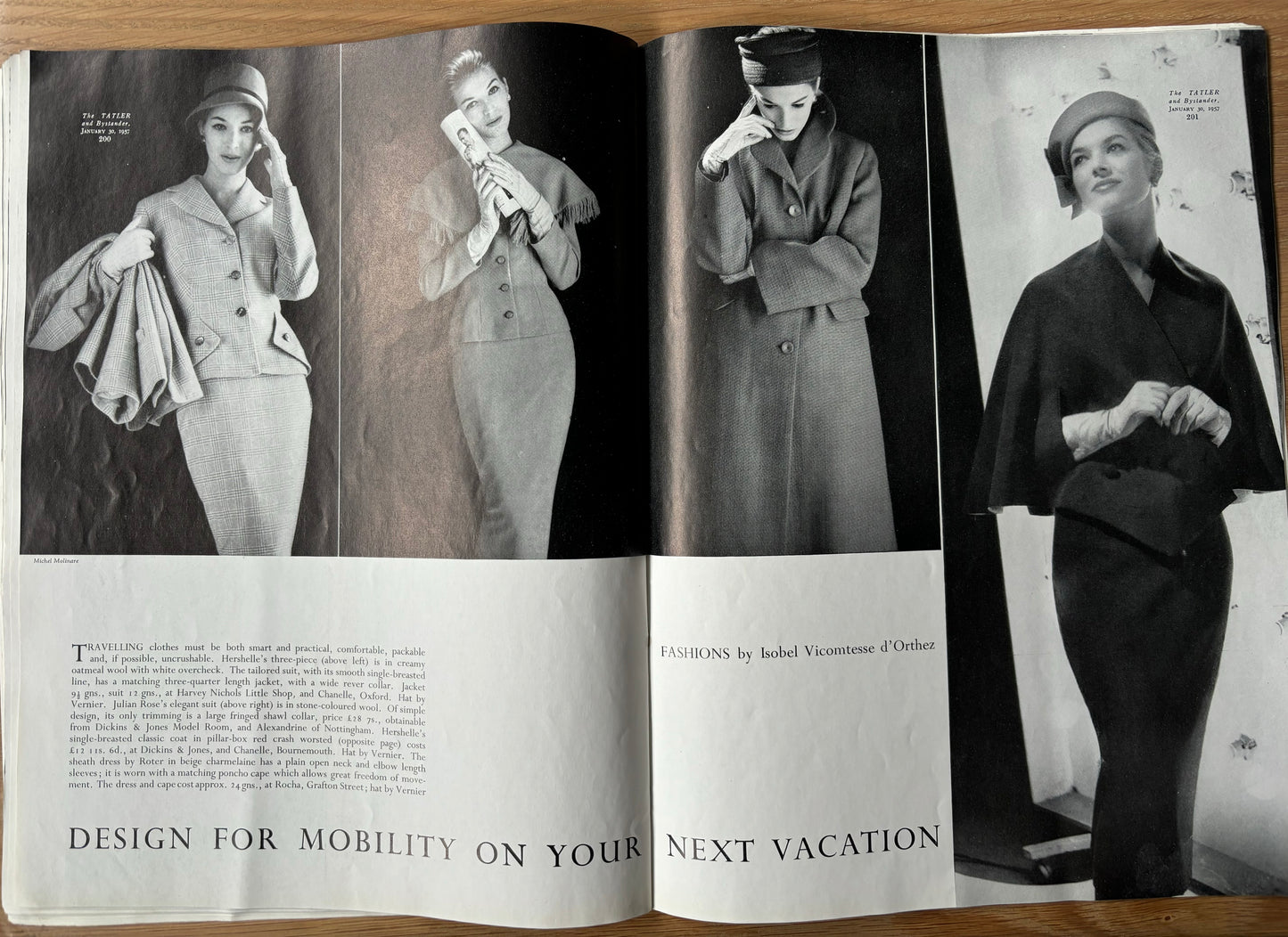 Leslie Wood THE TATLER January 30 1957 Travel Number MAGAZINE - transpontinebooks