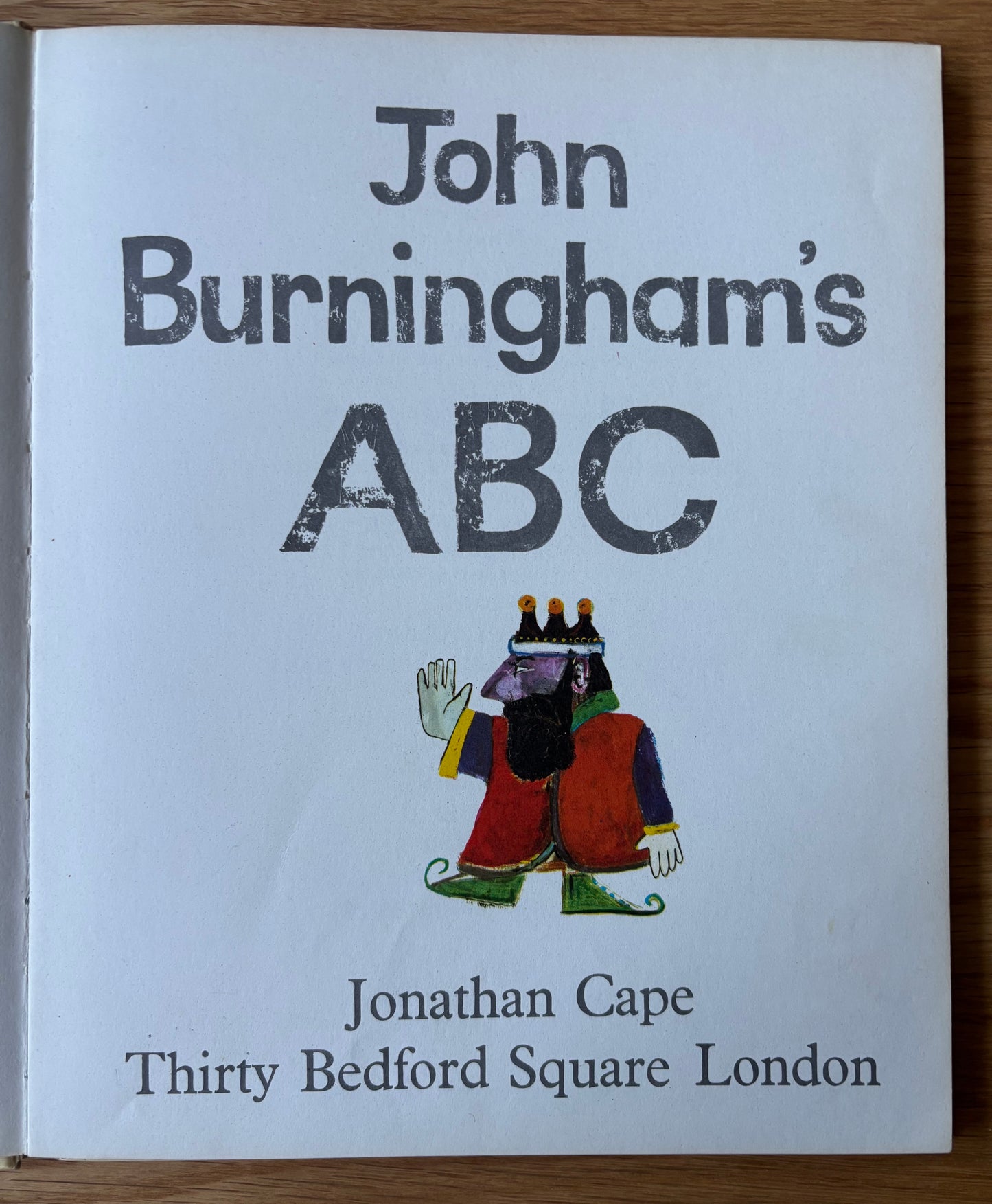 John Burningham ABC Jonathan Cape HB 1972 Reprint ILLUSTRATED