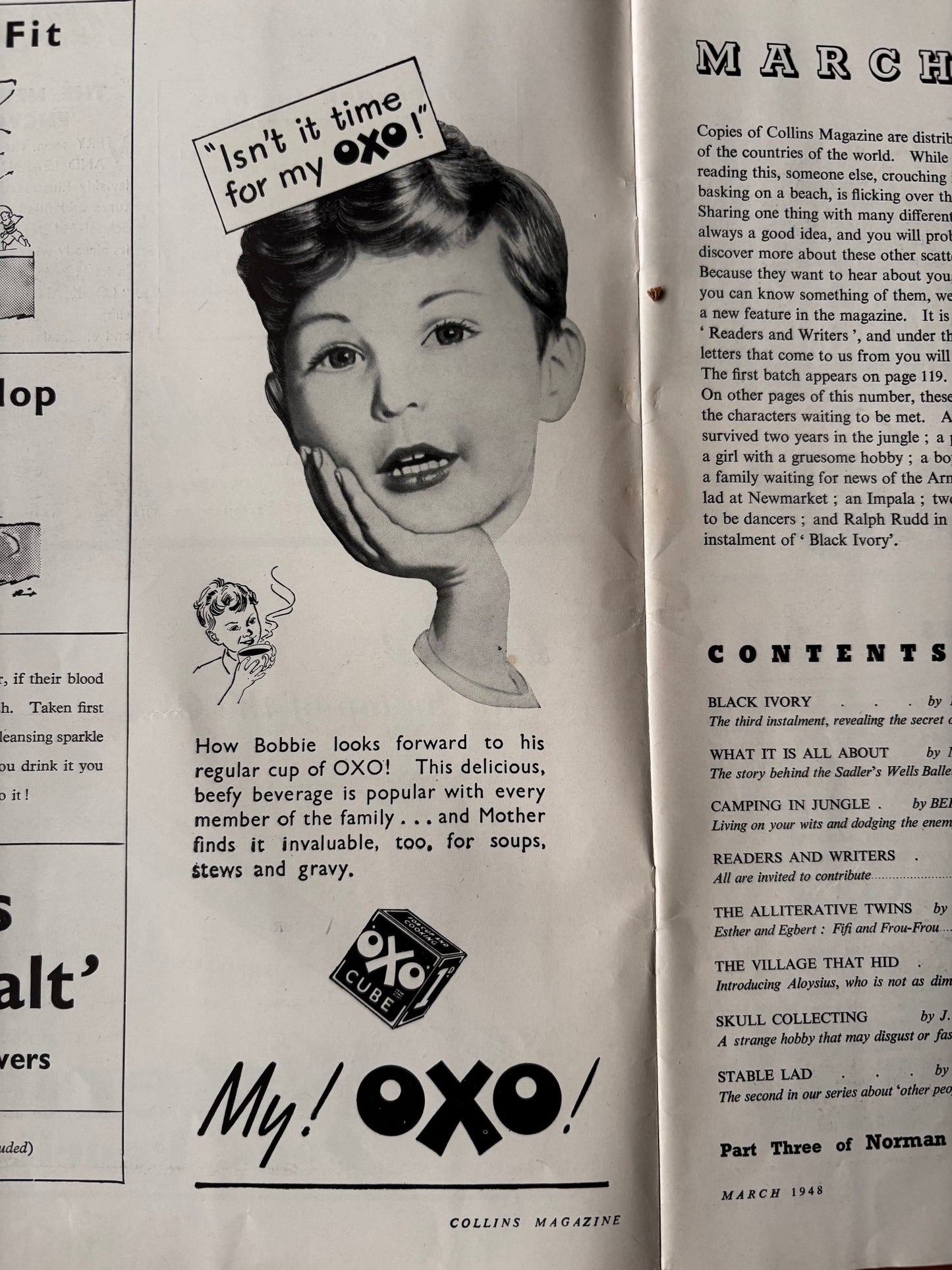Susan Einzig COLLINS MAGAZINE March 1948 Noel Streatfeild Ballet Peggy Beetles