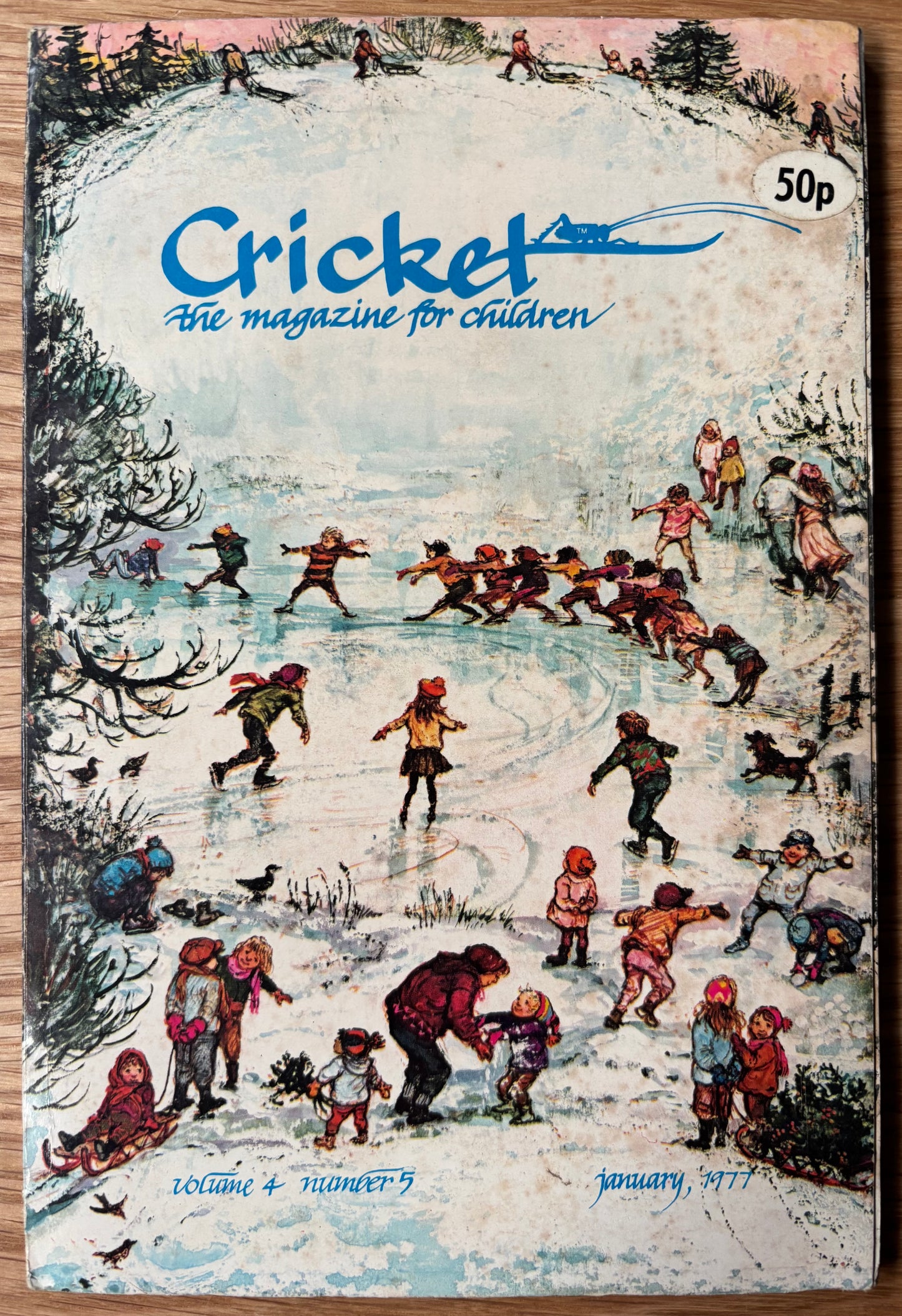 Shirley Hughes CRICKET Magazine JANUARY 1977 Fritz  Wegner Quentin Blake