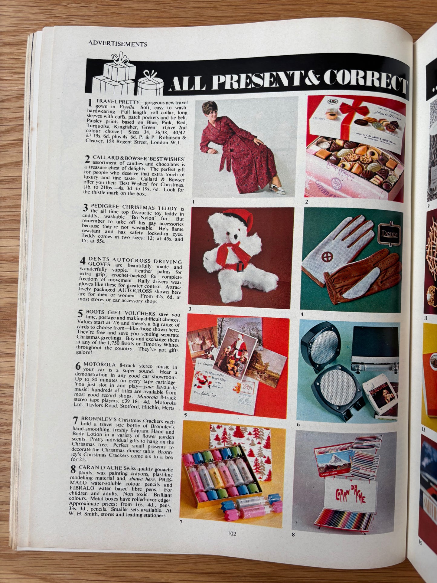 HOMES AND GARDENS Magazine December 1969 Illustrated ADVERTS Christmas