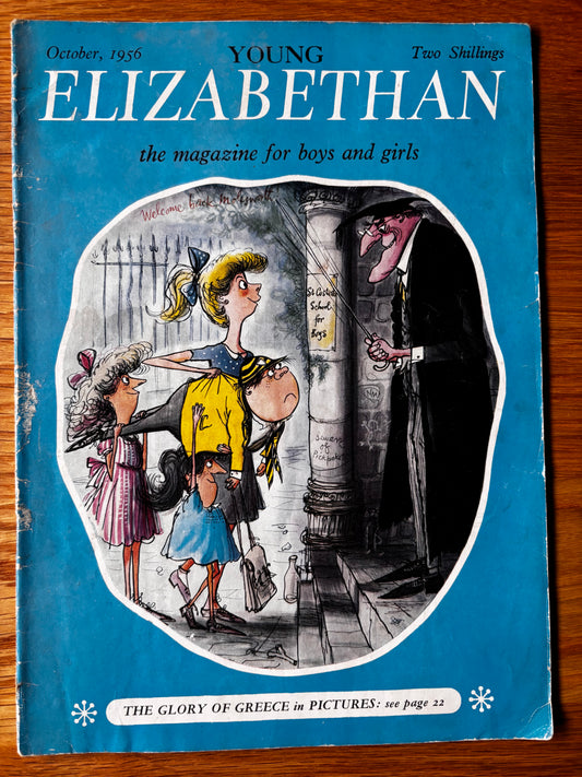 Ronald Searle YOUNG ELIZABETHAN MAGAZINE October 1956 Molesworth