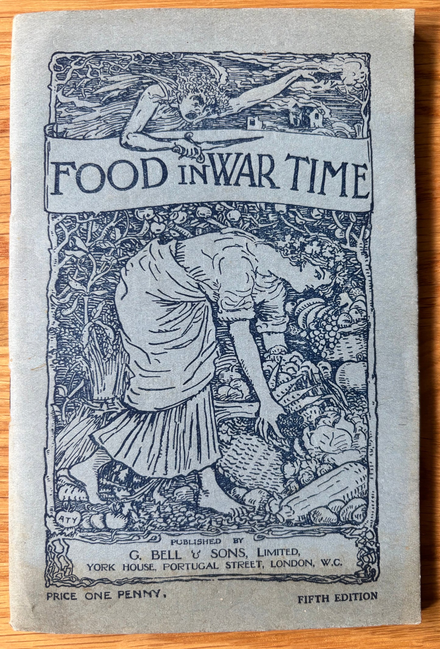 Scarce FOOD IN WAR TIME Vegetarian Cookery Book 5th Ed BIRMINGHAM SCHOOL Recipes